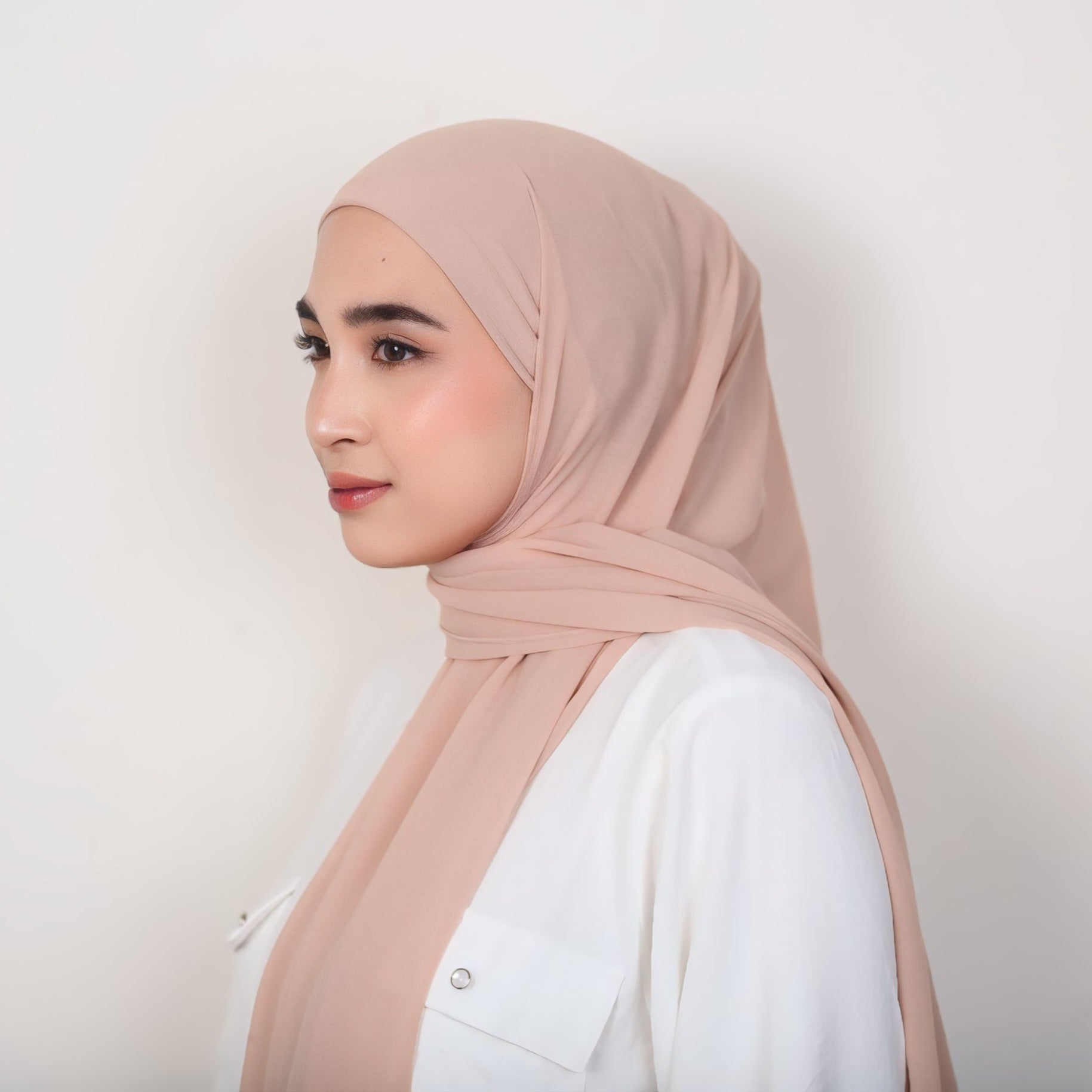 Image of Eclemix Rui Hijab Pashmina Inner Oval Polos