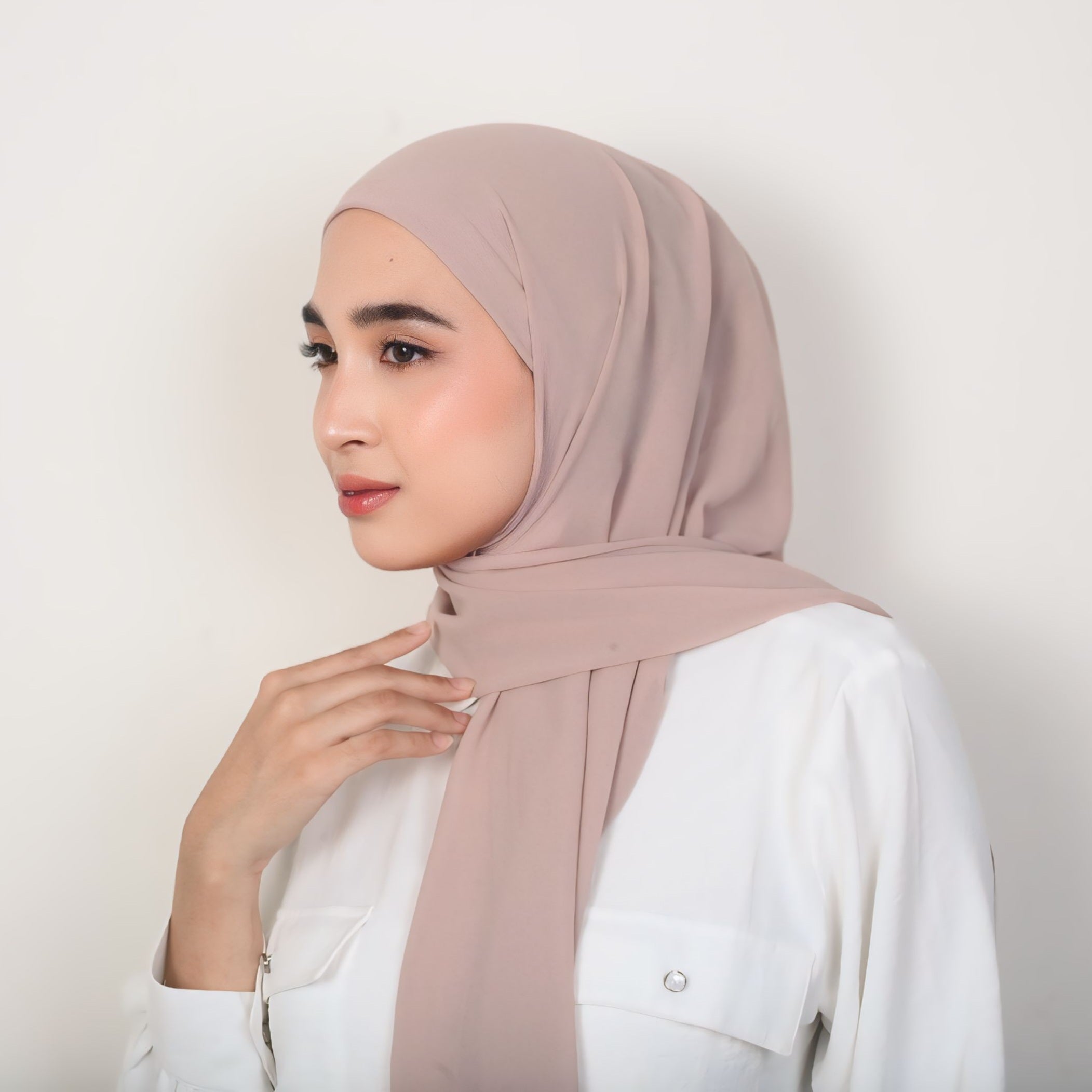Image of Eclemix Rui Hijab Pashmina Inner Oval Polos