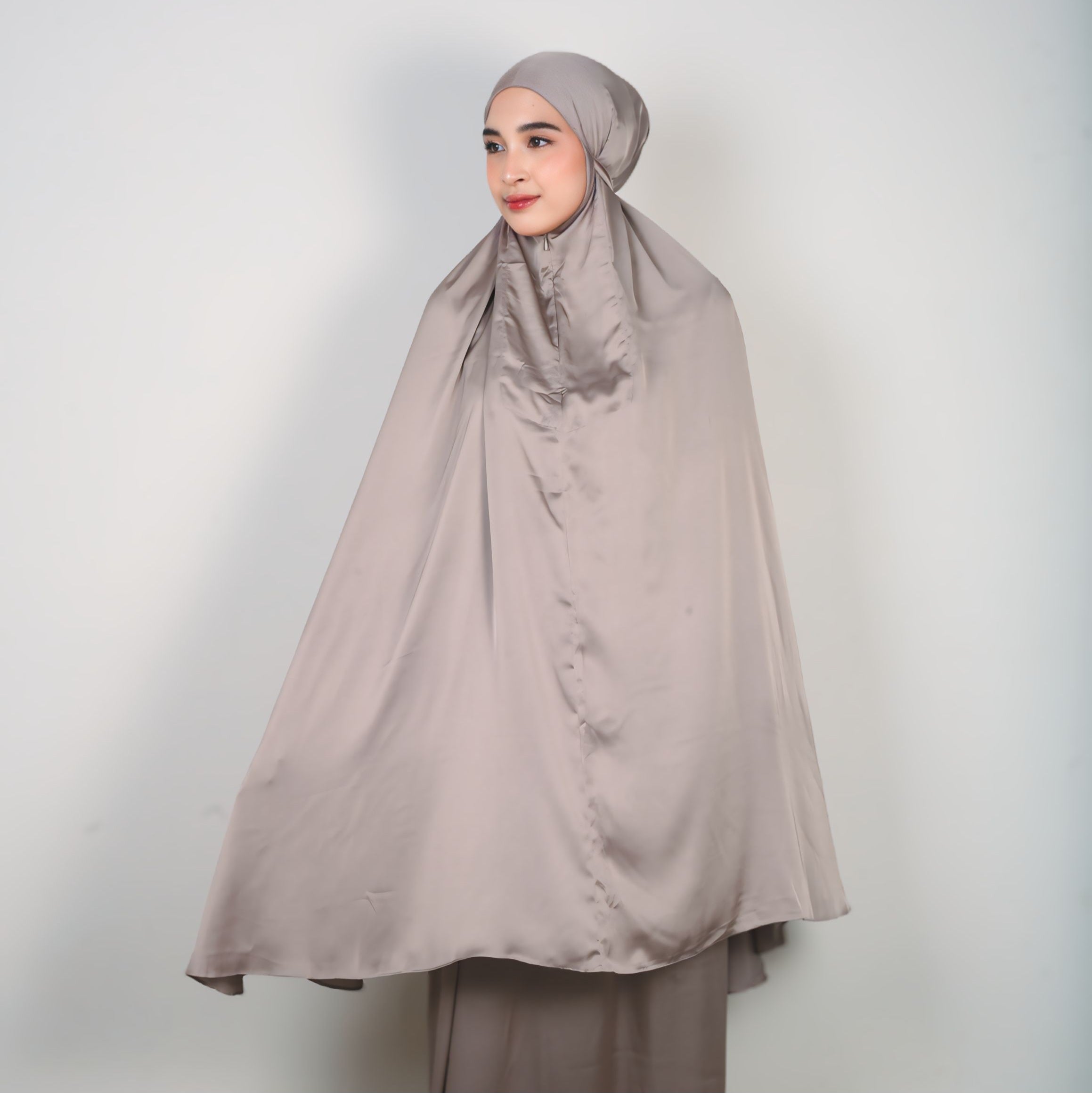 Eclemix Lea Prayer Set | Mukena Dewasa Polos Silk 2 in 1