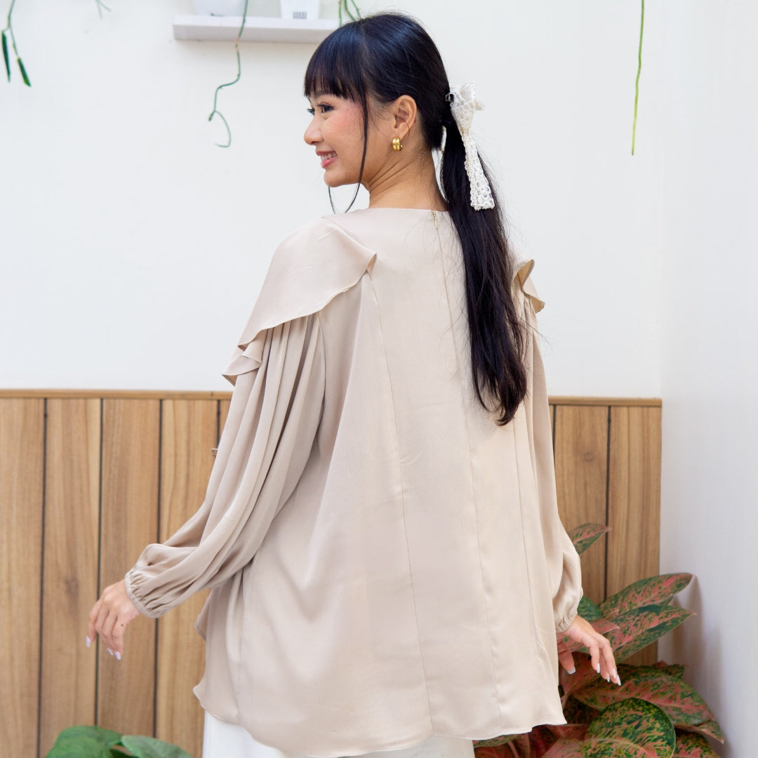 Image of Eclemix Top Amora | Atasan Wanita Blouse Layer | Busui Friendly