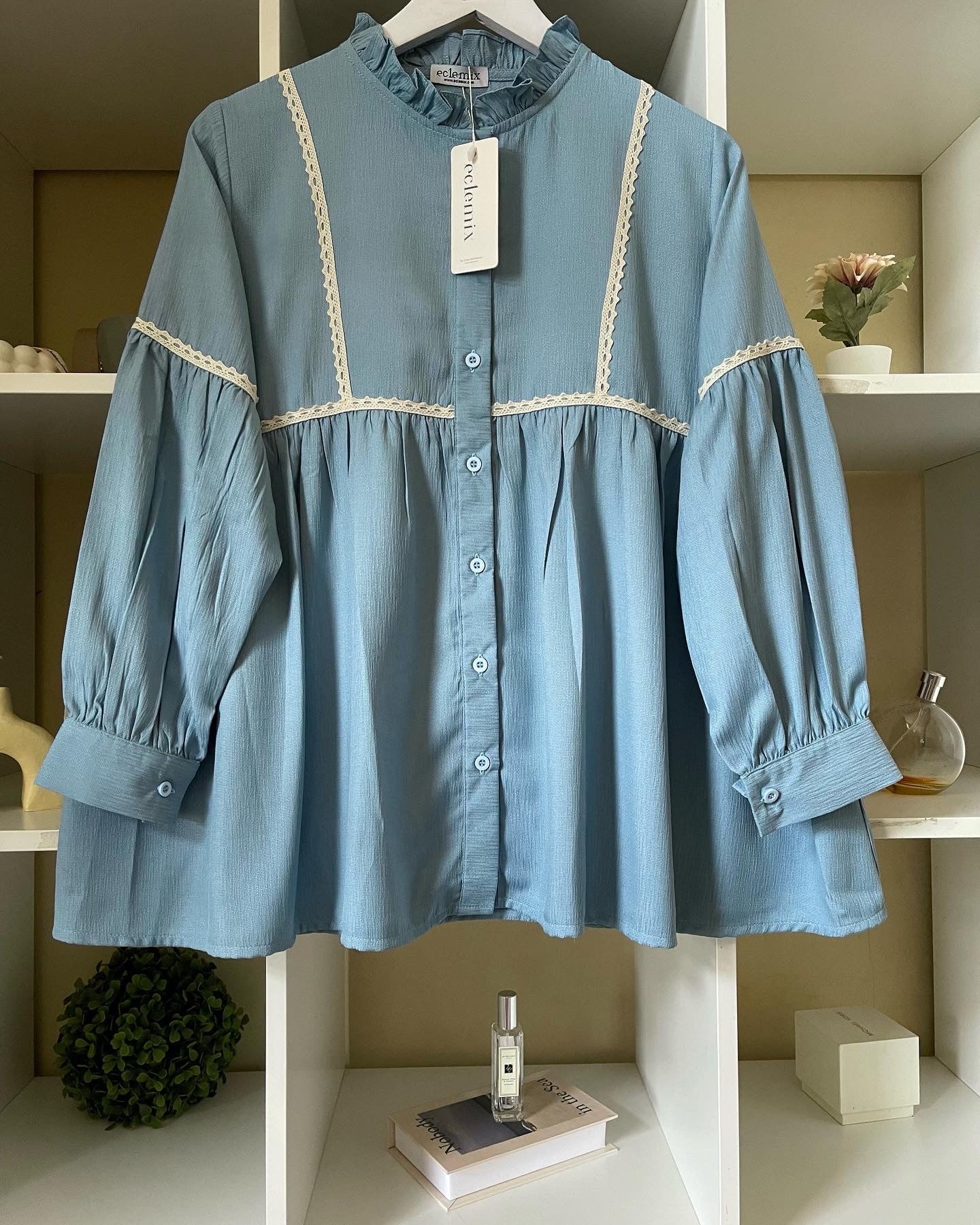 Image of Eclemix Top Sono | Atasan Wanita Blouse Polos Casual Shirt