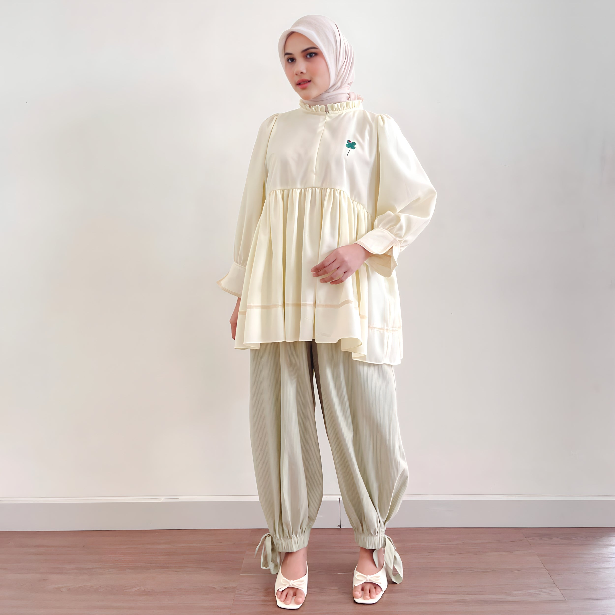 Image of Eclemix Top Ala | Atasan Wanita Baby Doll Linen Premium Korean Style