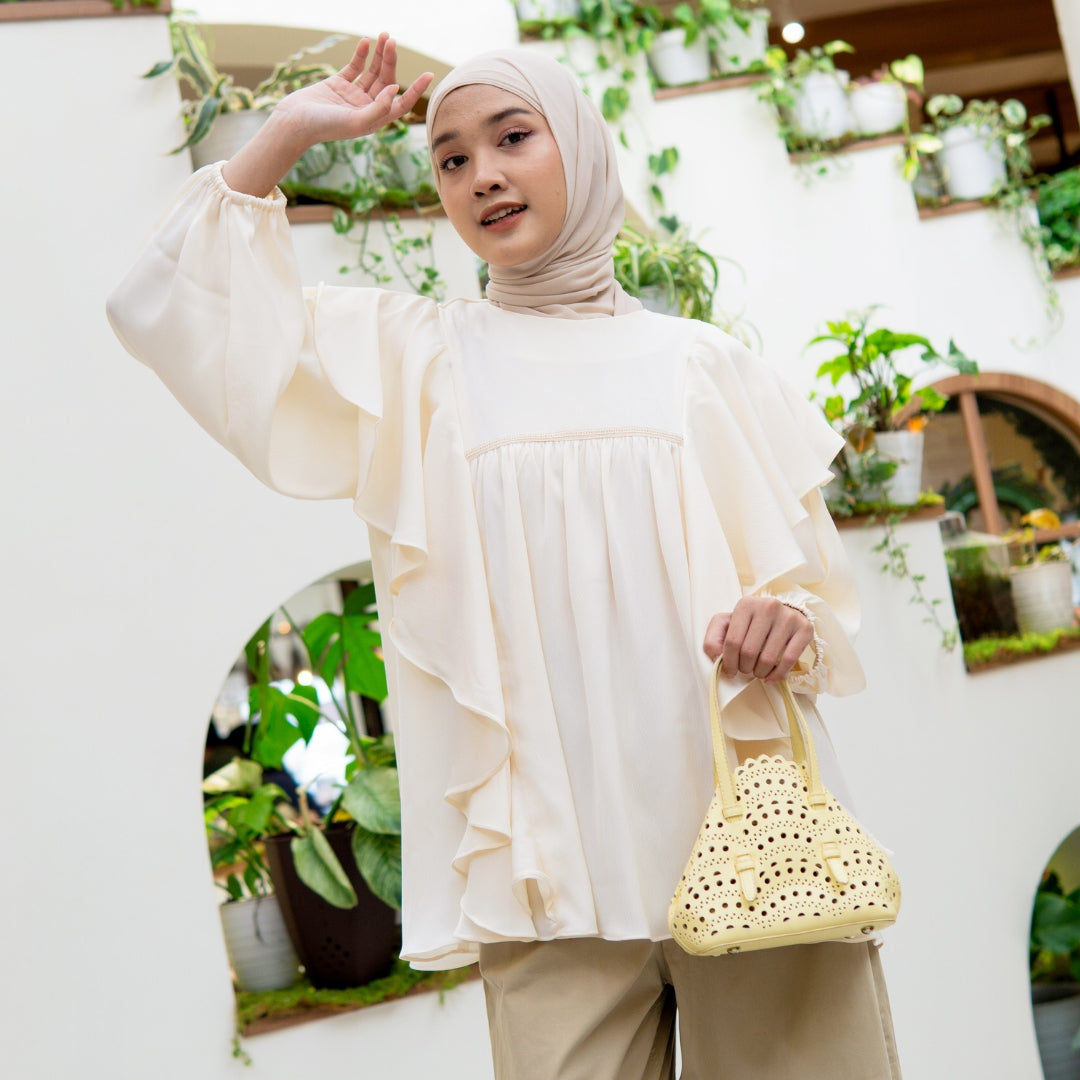 Image of Eclemix Top Amora | Atasan Wanita Blouse Layer | Busui Friendly
