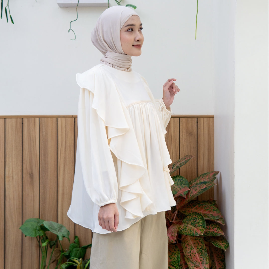 Image of Eclemix Top Amora | Atasan Wanita Blouse Layer | Busui Friendly