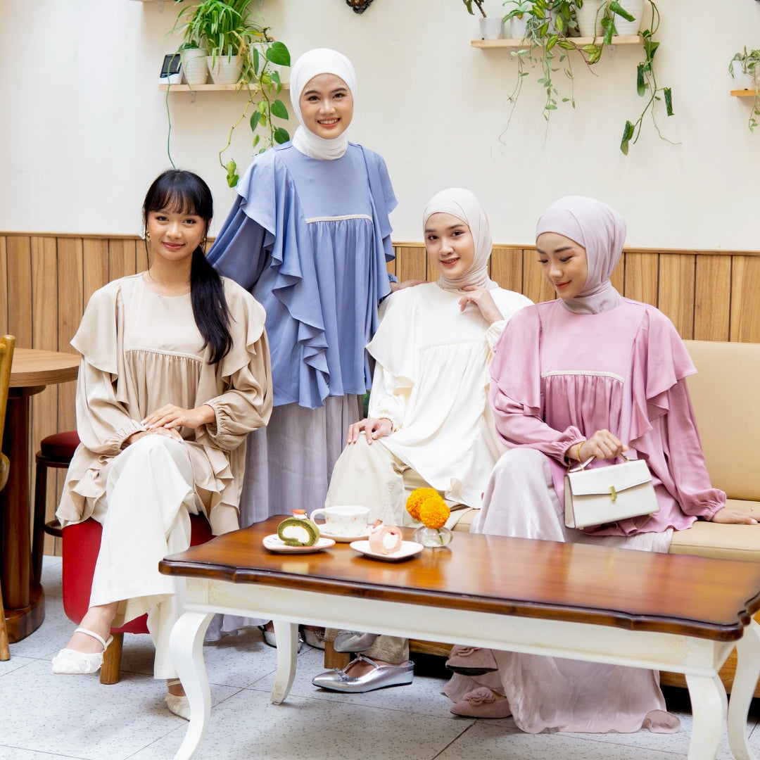 Image of Eclemix Top Amora | Atasan Wanita Blouse Layer | Busui Friendly