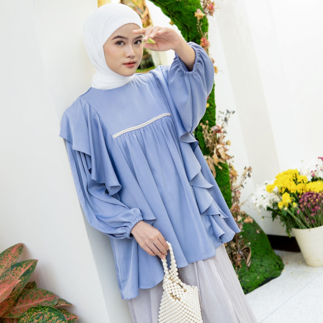 Image of Eclemix Top Amora | Atasan Wanita Blouse Layer | Busui Friendly