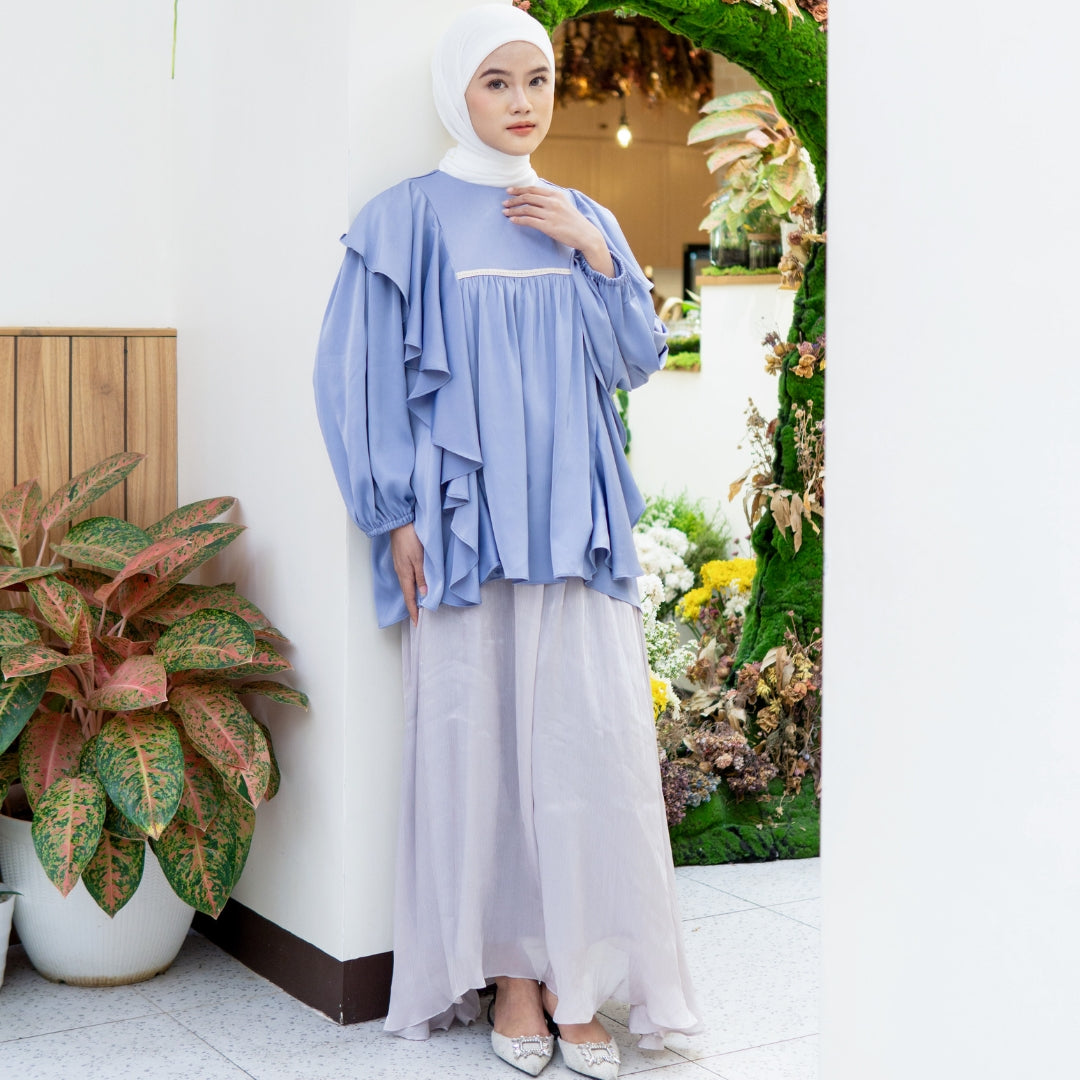 Image of Eclemix Top Amora | Atasan Wanita Blouse Layer | Busui Friendly