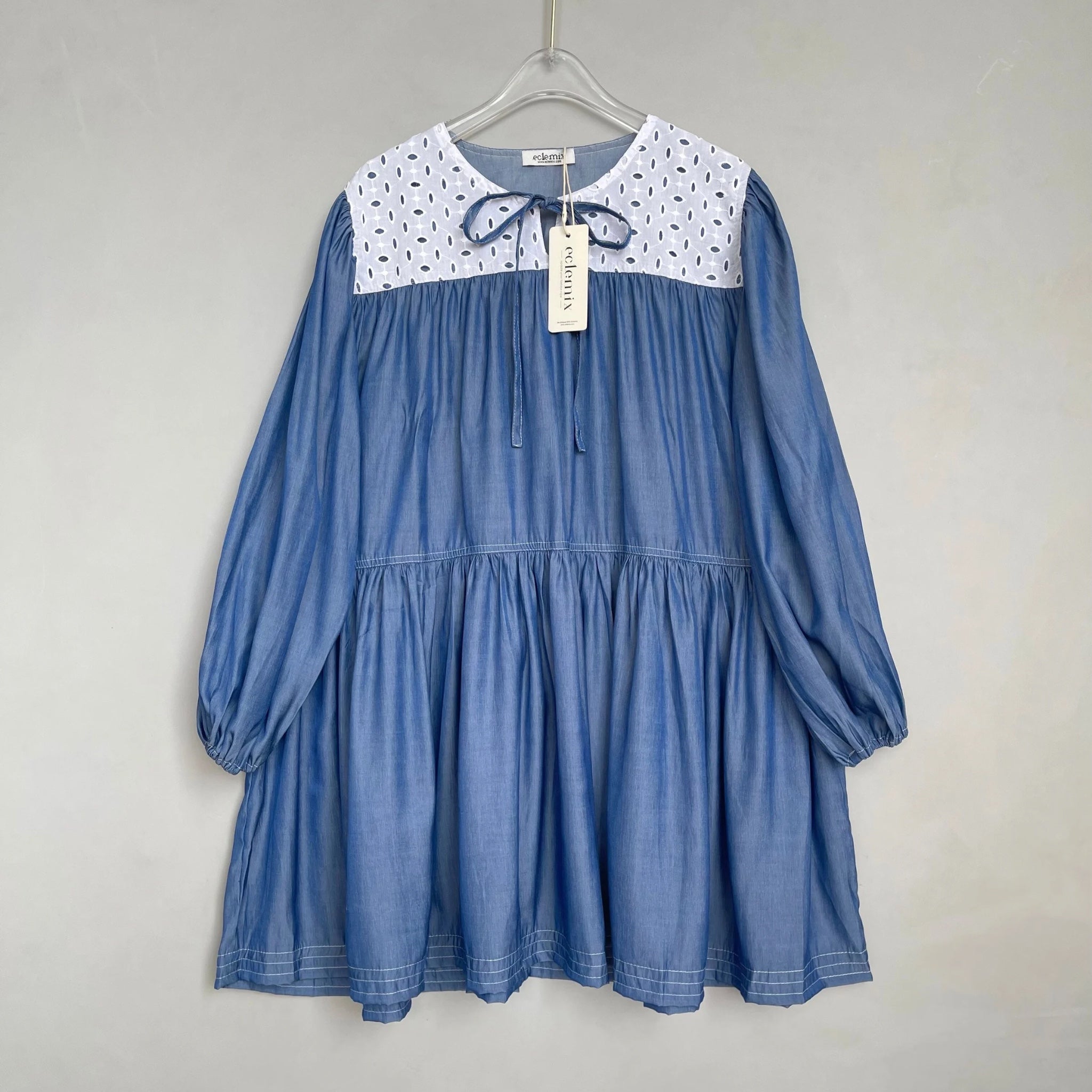 Image of Eclemix Yeji Top | Atasan Wanita Blouse Tali Mix Prada Daily