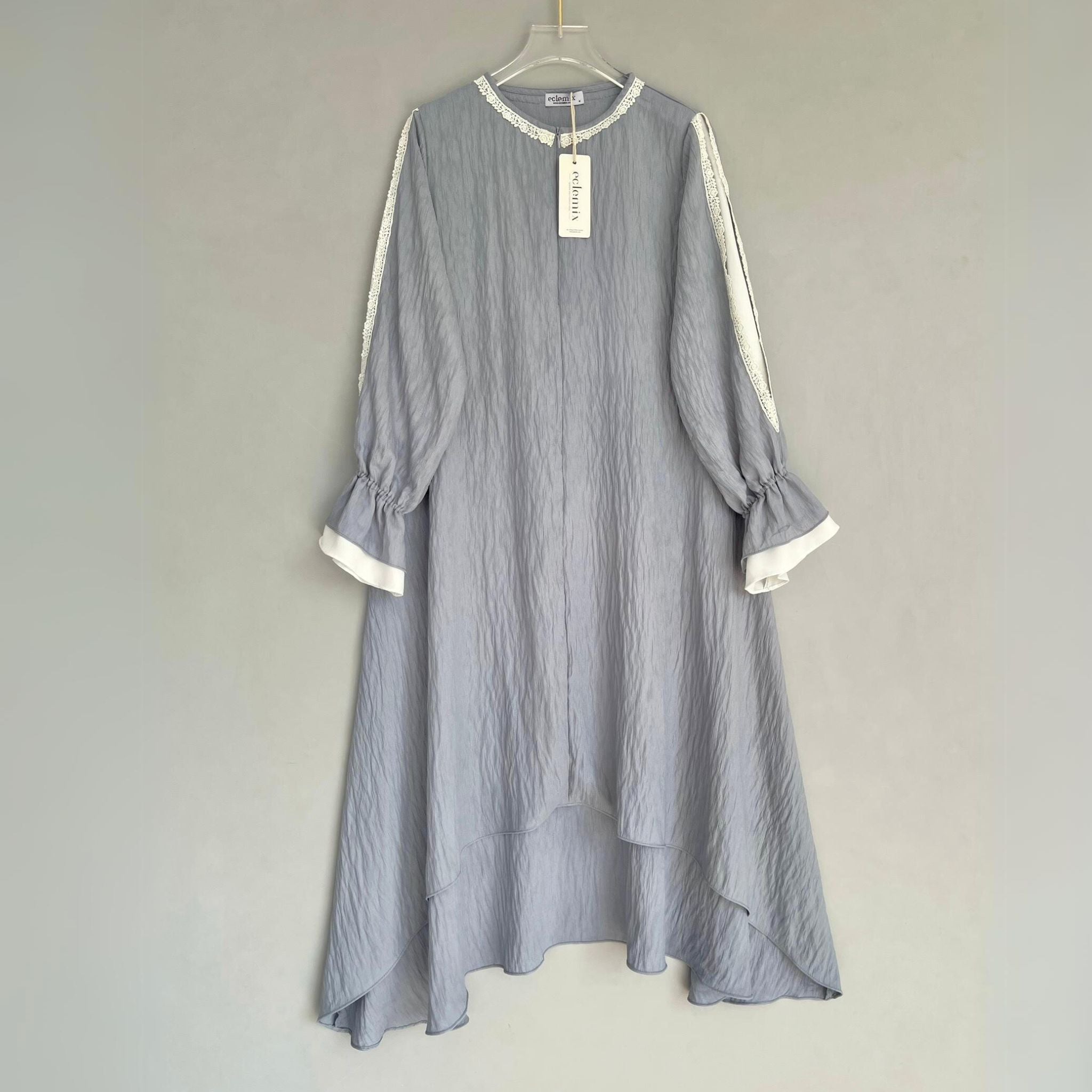 Eclemix Tunic Reya | Atasan Wanita Tunic Mewah Resleting Depan | Baju Pesta Kondangan