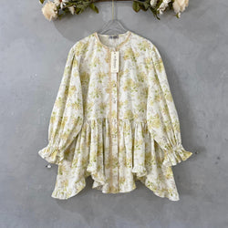Image of Eclemix Top Hyona | Atasan Wanita Blouse Ruffle Lengan Balon