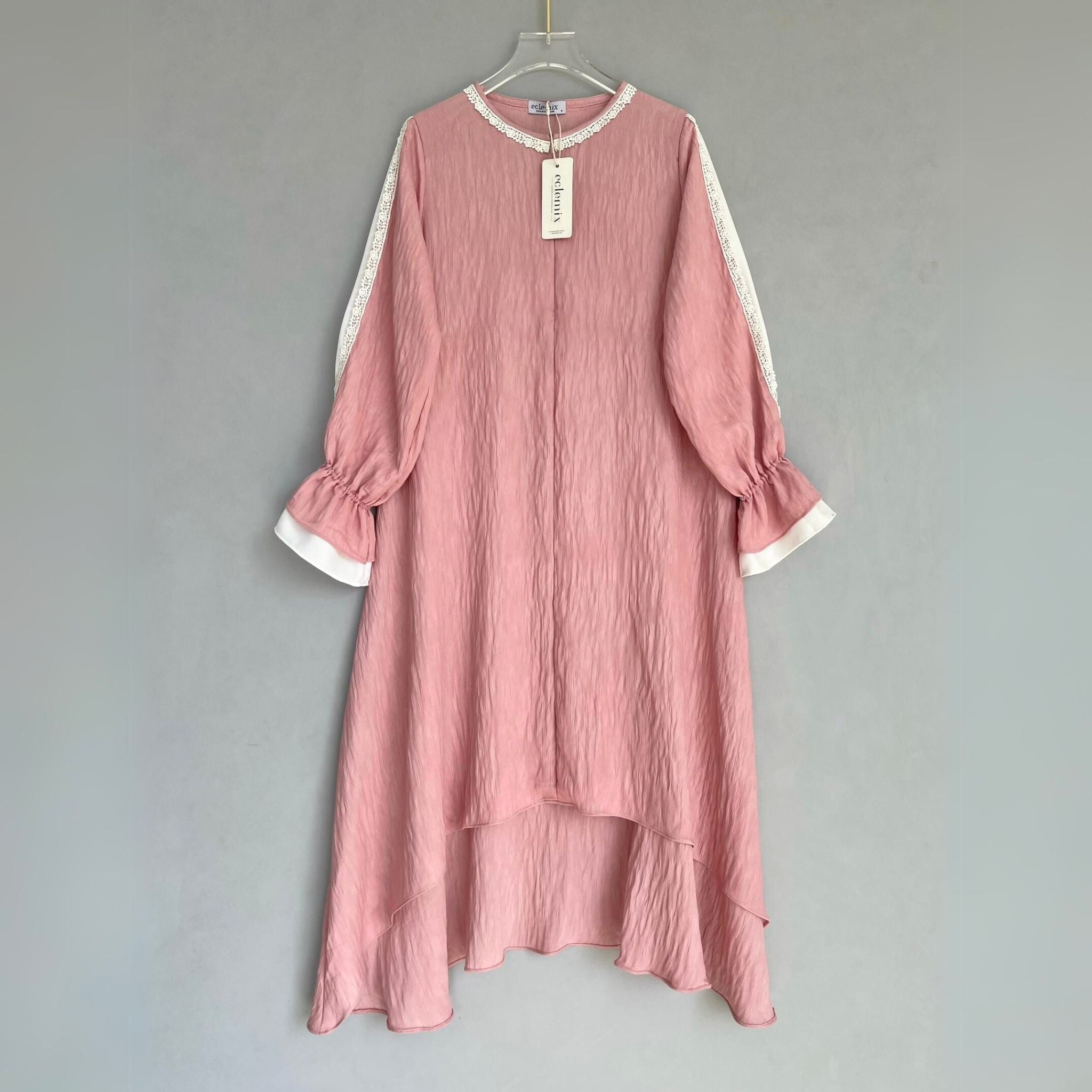 Eclemix Tunic Reya | Atasan Wanita Tunic Mewah Resleting Depan | Baju Pesta Kondangan