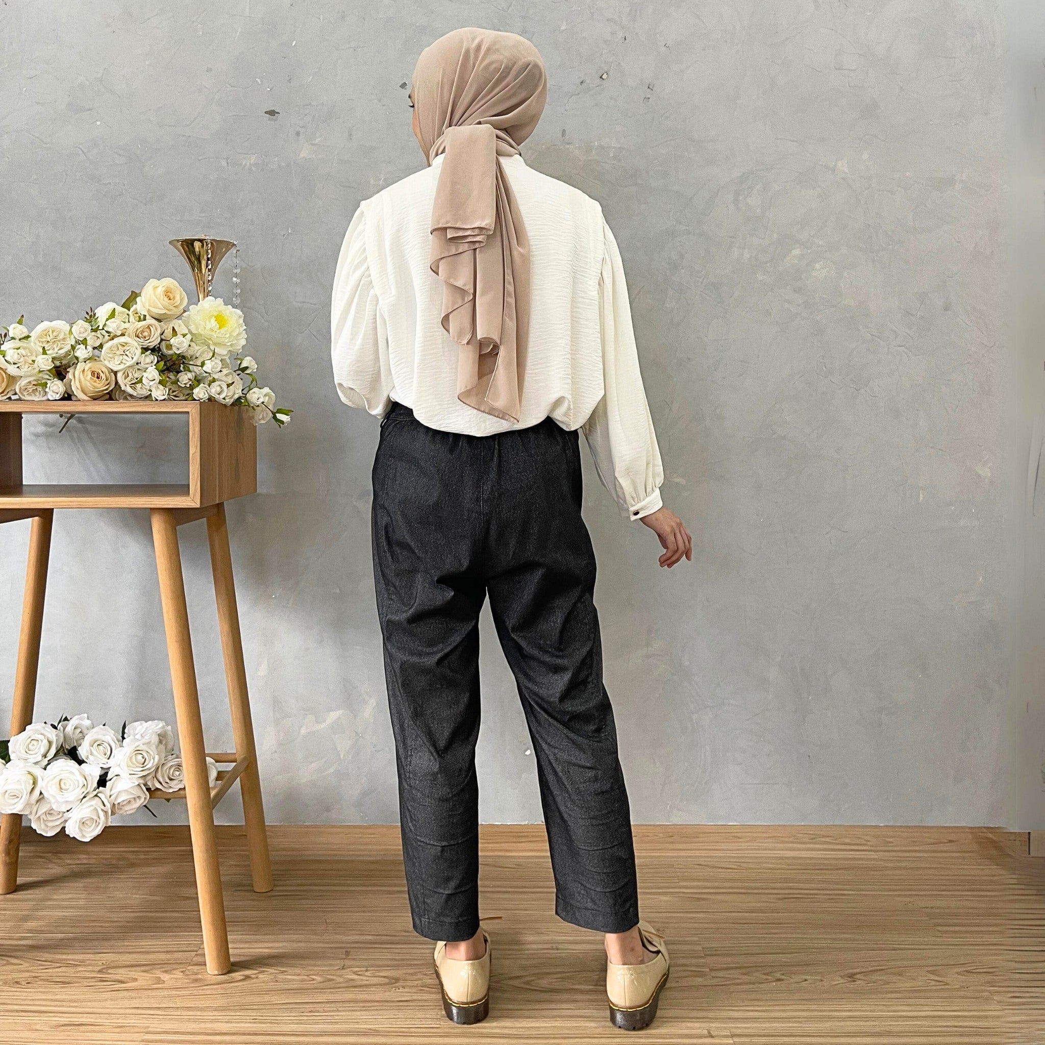 Eclemix Pants Gio | Celana Panjang Baggy Wanita Strech