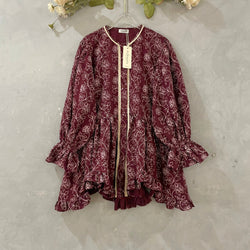 Image of Eclemix Top Hyona | Atasan Wanita Blouse Ruffle Lengan Balon