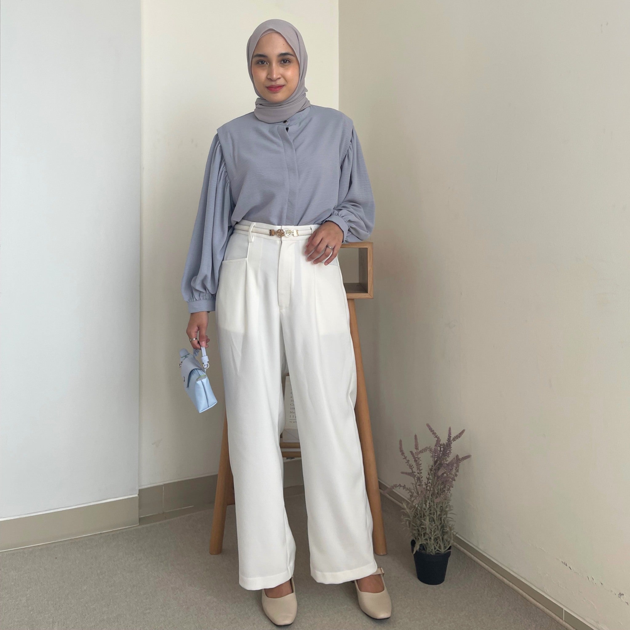 Eclemix Pants Jinira | Celana Panjang Wanita Kulot Basic