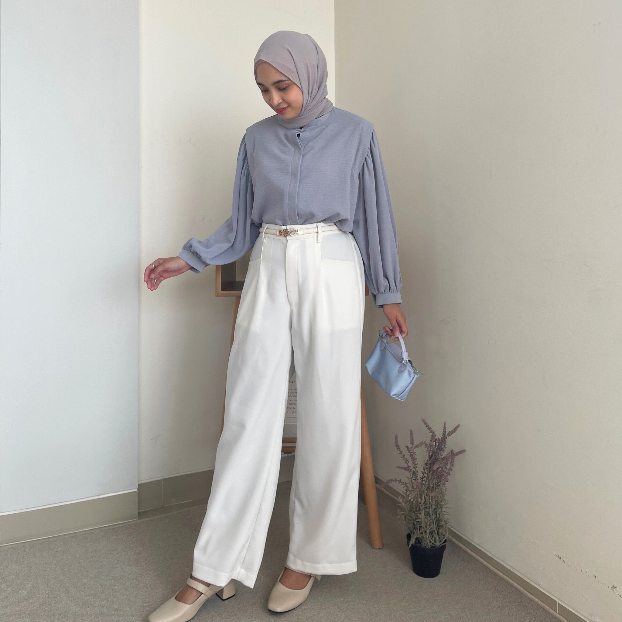 Eclemix Pants Jinira | Celana Panjang Wanita Kulot Basic