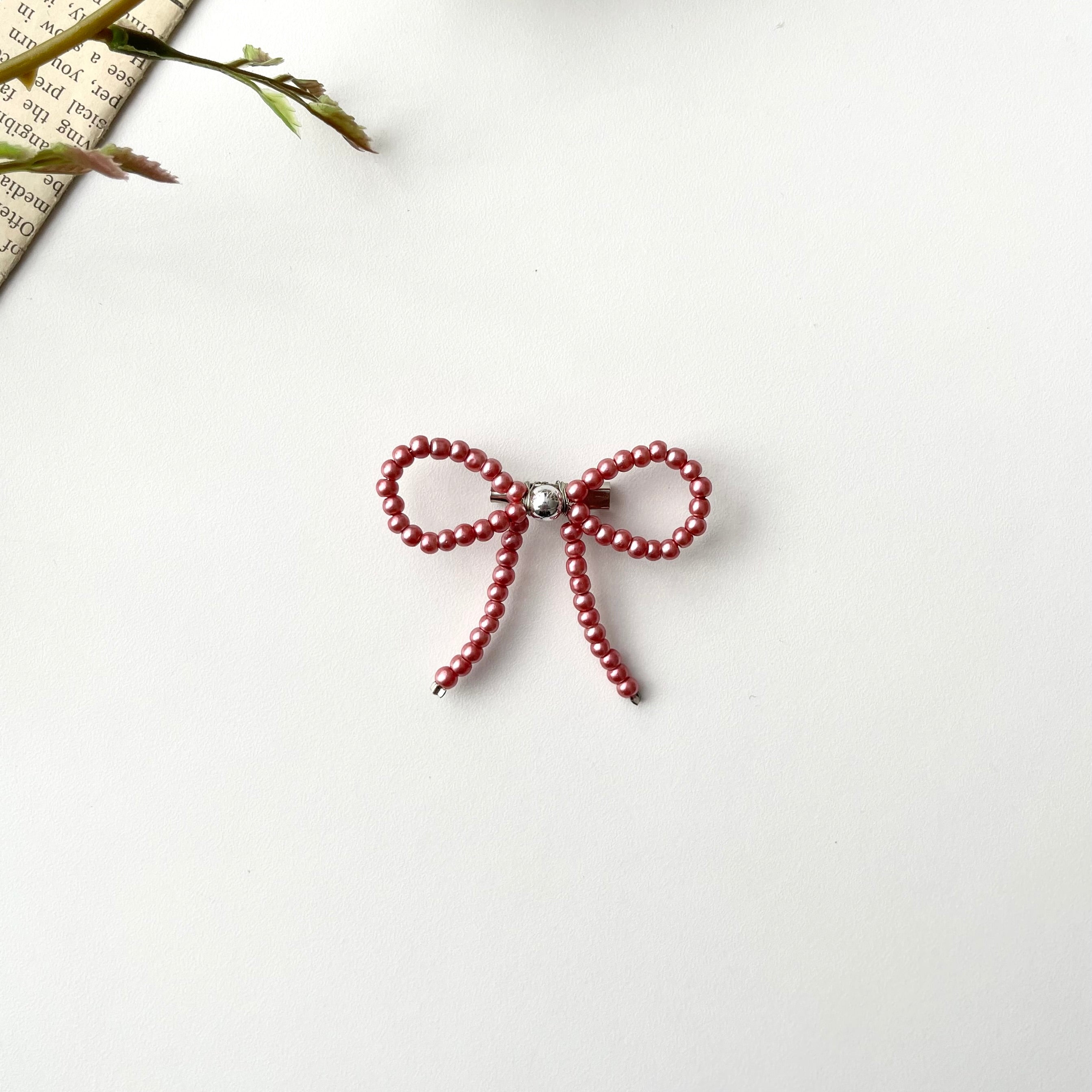 Image of Eclemix Brooch Bowknot |  Bros Mutiara Pita Coquette