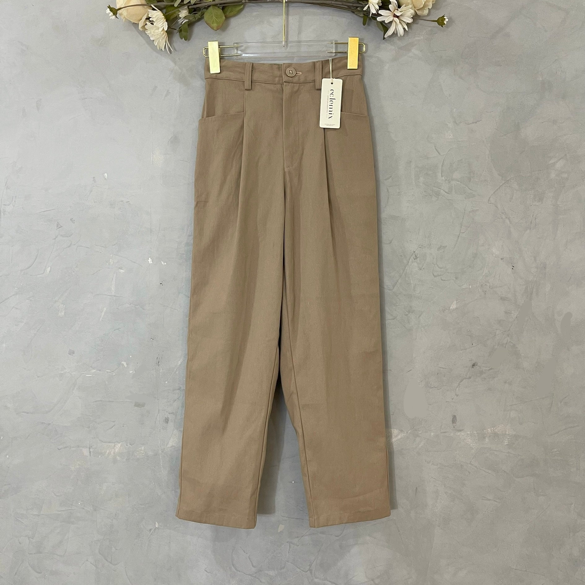 Eclemix Pants Giny | Celana Ankle Wanita Daily Basic