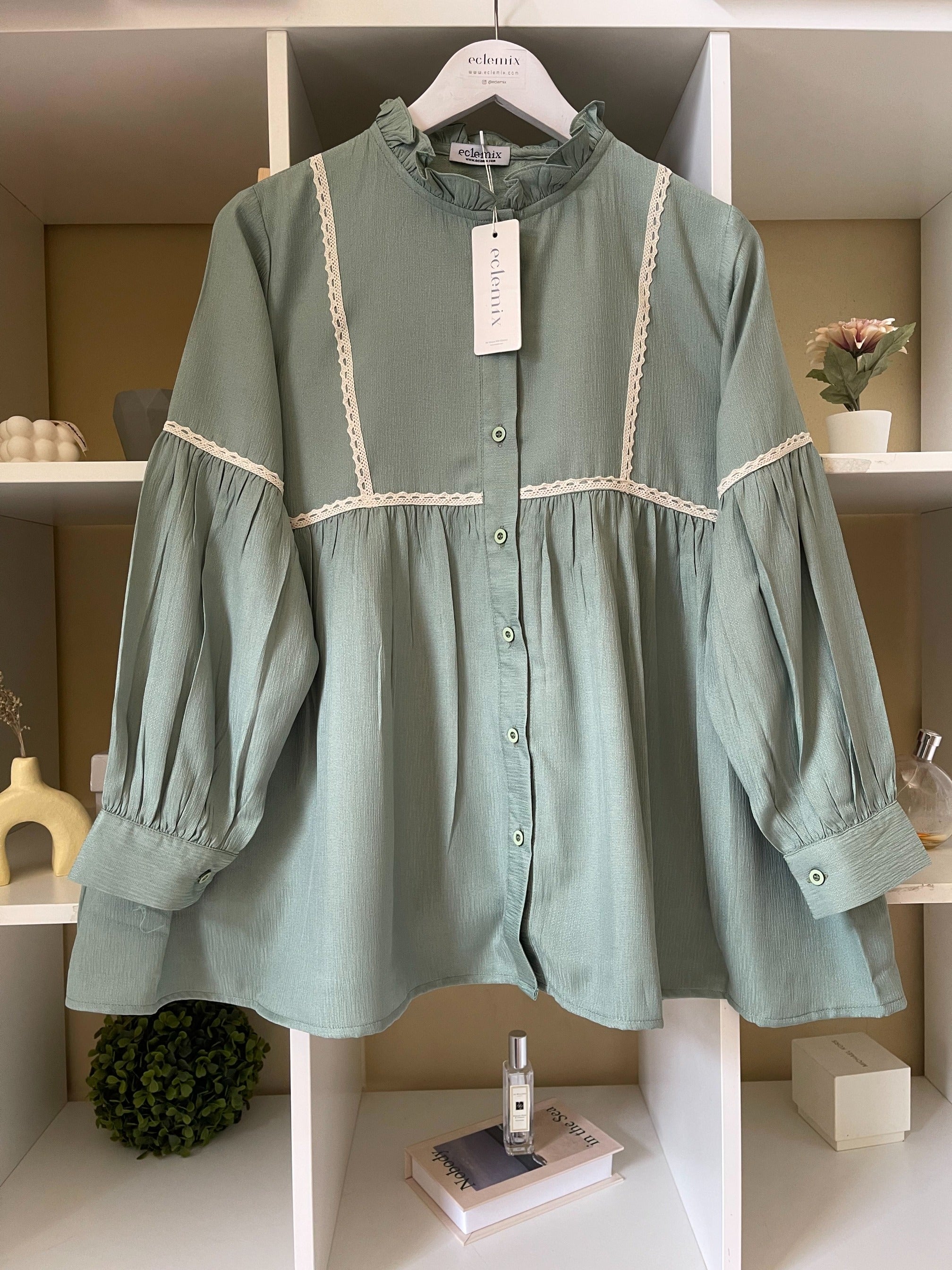 Image of Eclemix Top Sono | Atasan Wanita Blouse Polos Casual Shirt