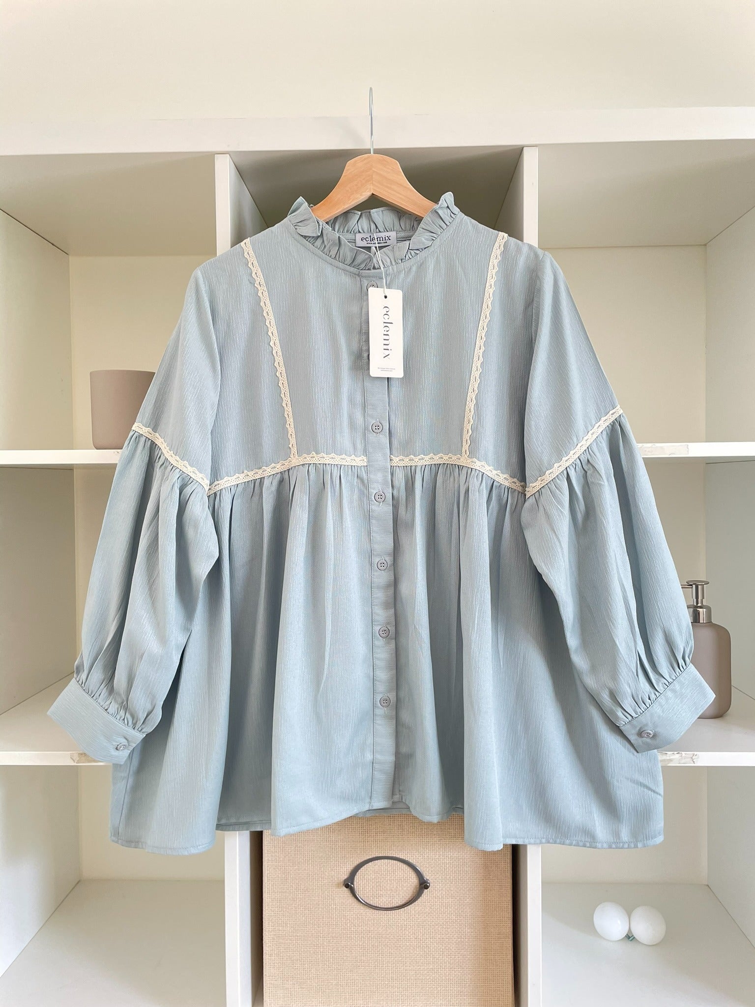 Image of Eclemix Top Sono | Atasan Wanita Blouse Polos Casual Shirt