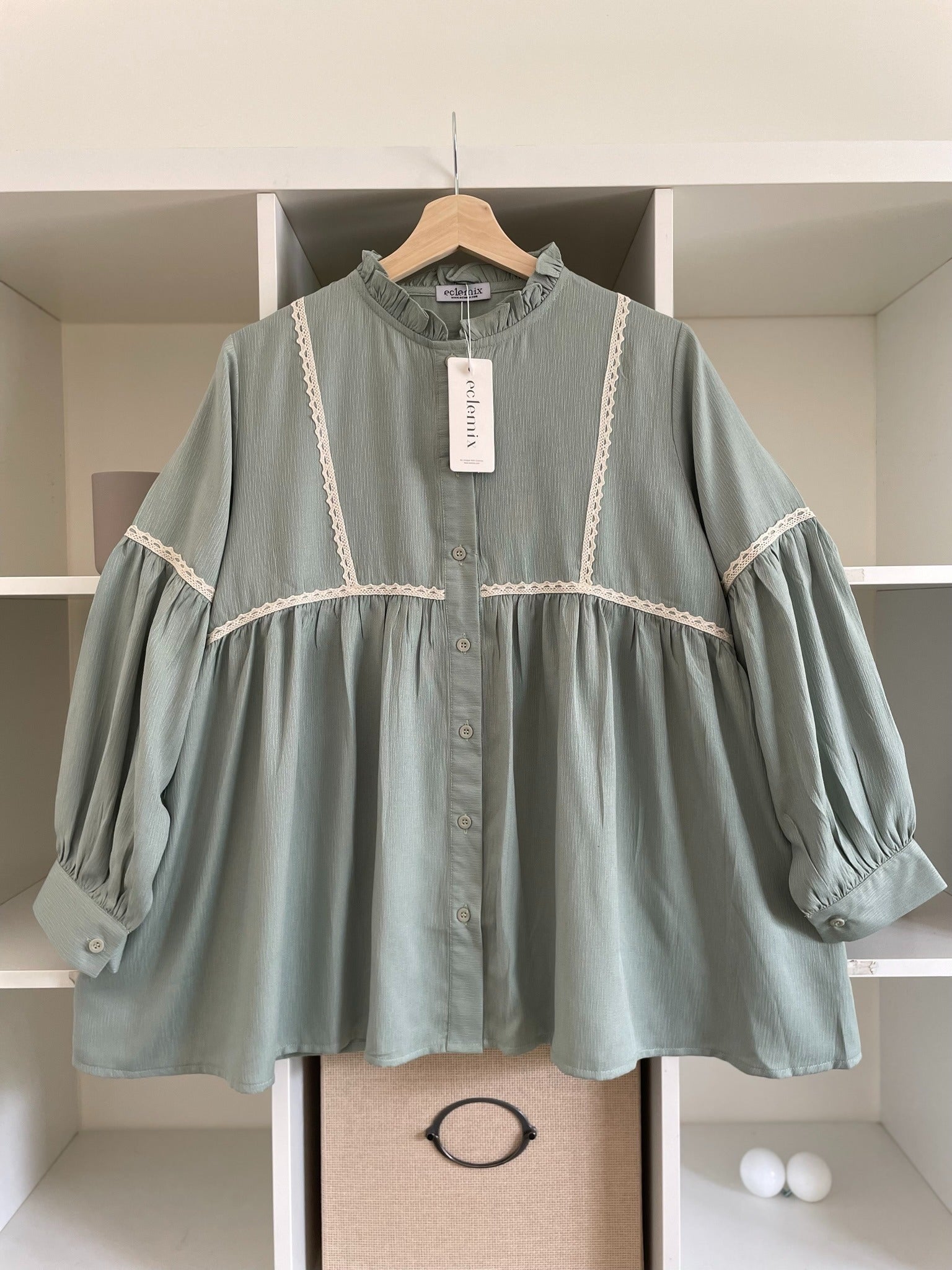 Image of Eclemix Top Sono | Atasan Wanita Blouse Polos Casual Shirt