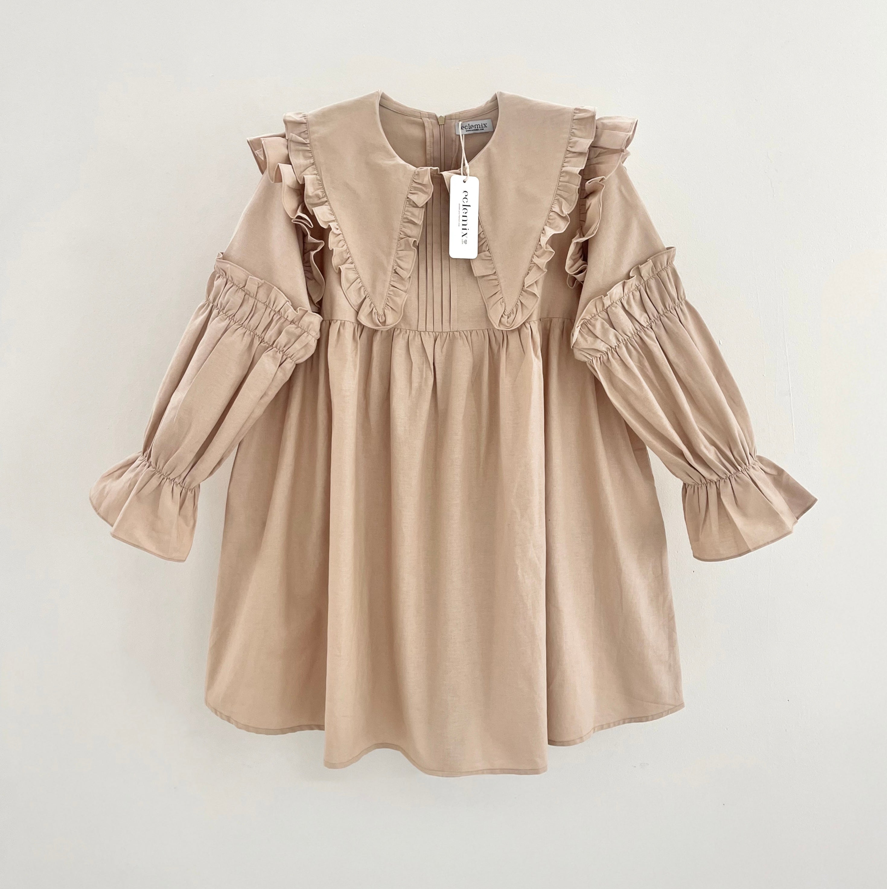 Image of Eclemix Tunic Shinara | Atasan Wanita Tunik Polos Kerah Peterpan