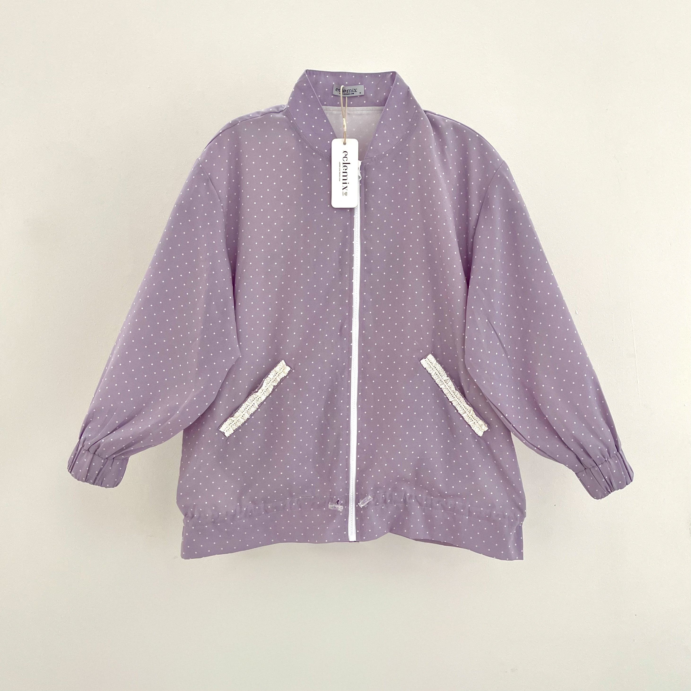 Image of Eclemix Jacket Noira jaket wanita motif polkadot warna varian 3
