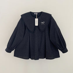 Blouse Wanita Korean Kerah Peterpan Tumpuk | Eclemix – eclemix