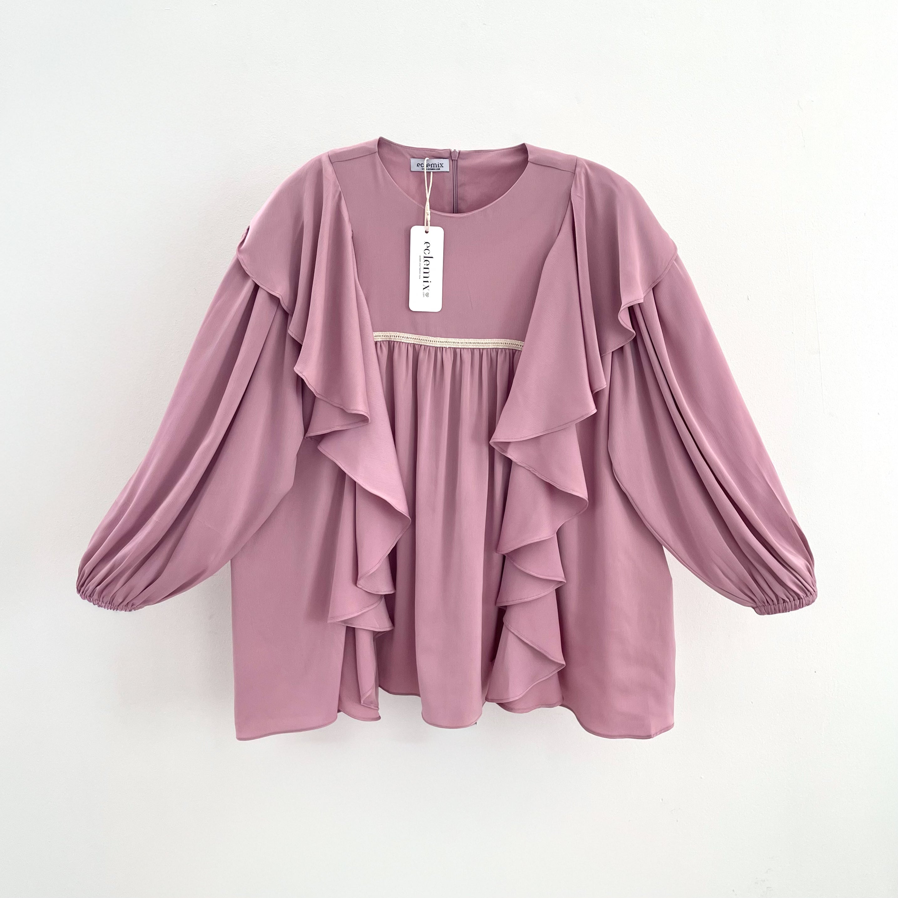 Image of Eclemix Top Amora | Atasan Wanita Blouse Layer | Busui Friendly