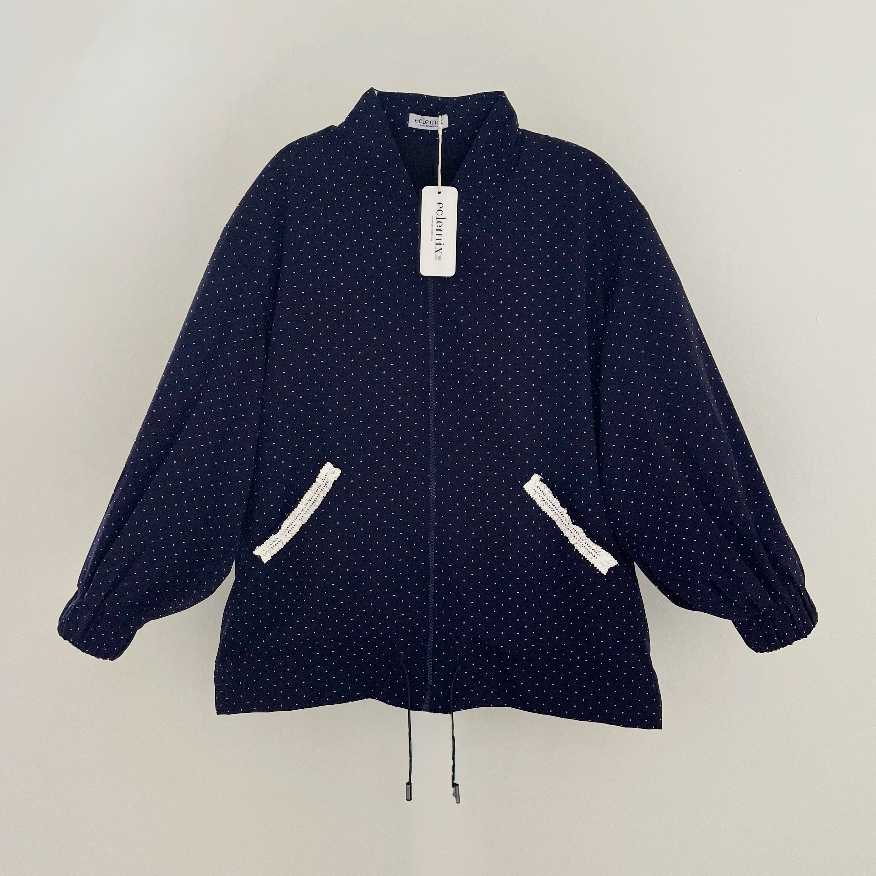 Image of Eclemix Jacket Noira |Jaket Wanita Motif Polkadot