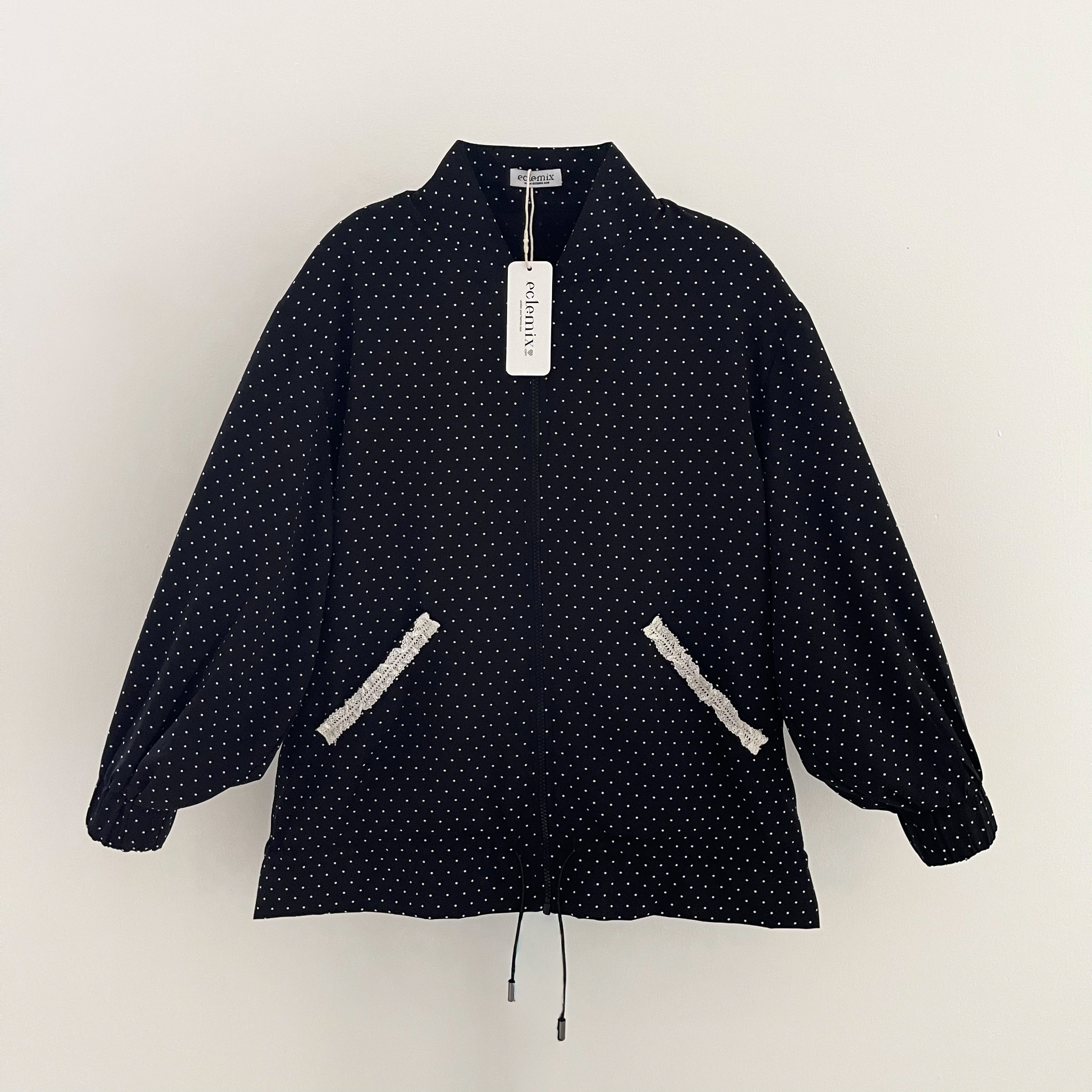 Image of Eclemix Jacket Noira |Jaket Wanita Motif Polkadot
