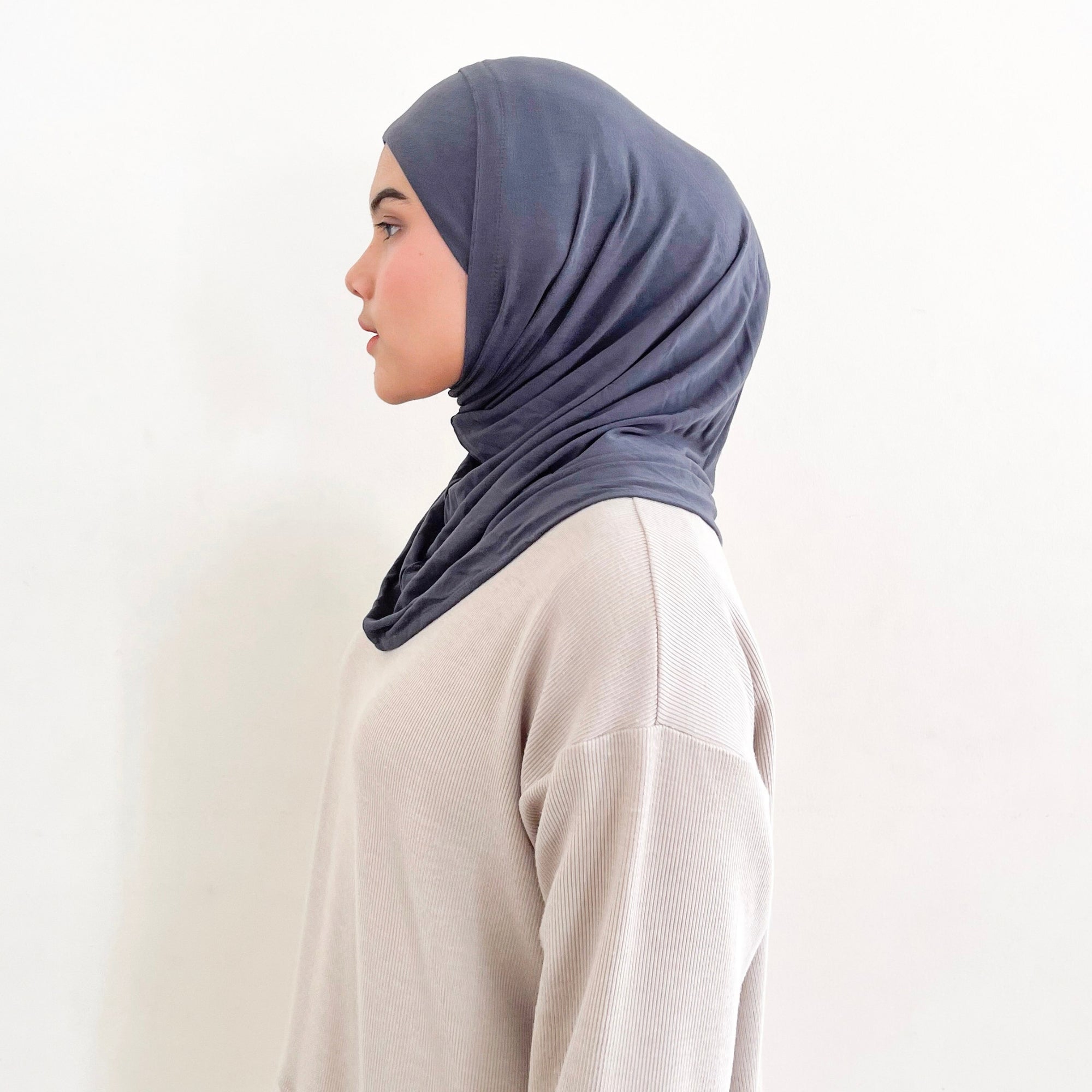 Image of Eclemix - Ruica Hijab Instant Sport Bergo Tencel | Jilbab Sport