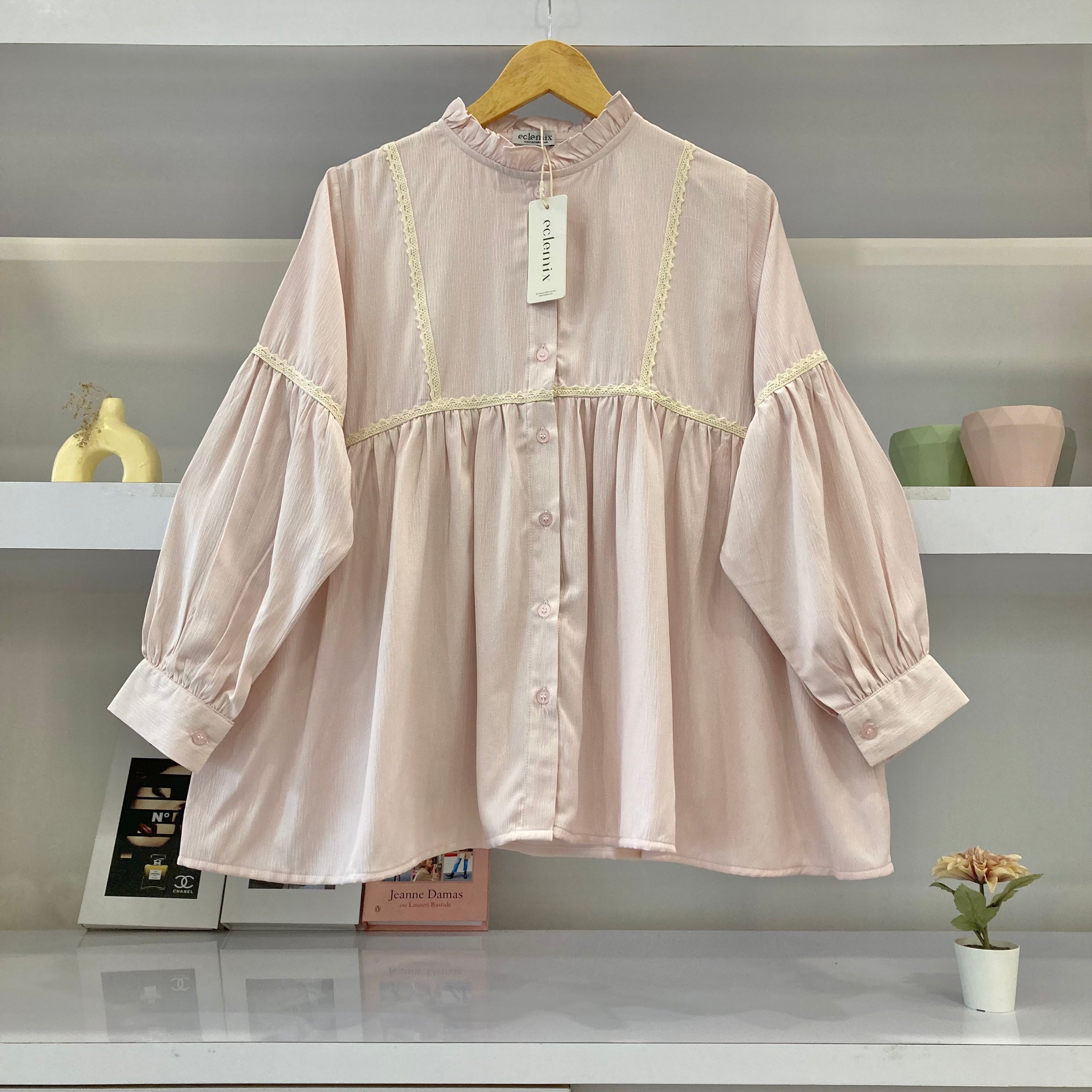 Image of Eclemix Top Sono | Atasan Wanita Blouse Polos Casual Shirt