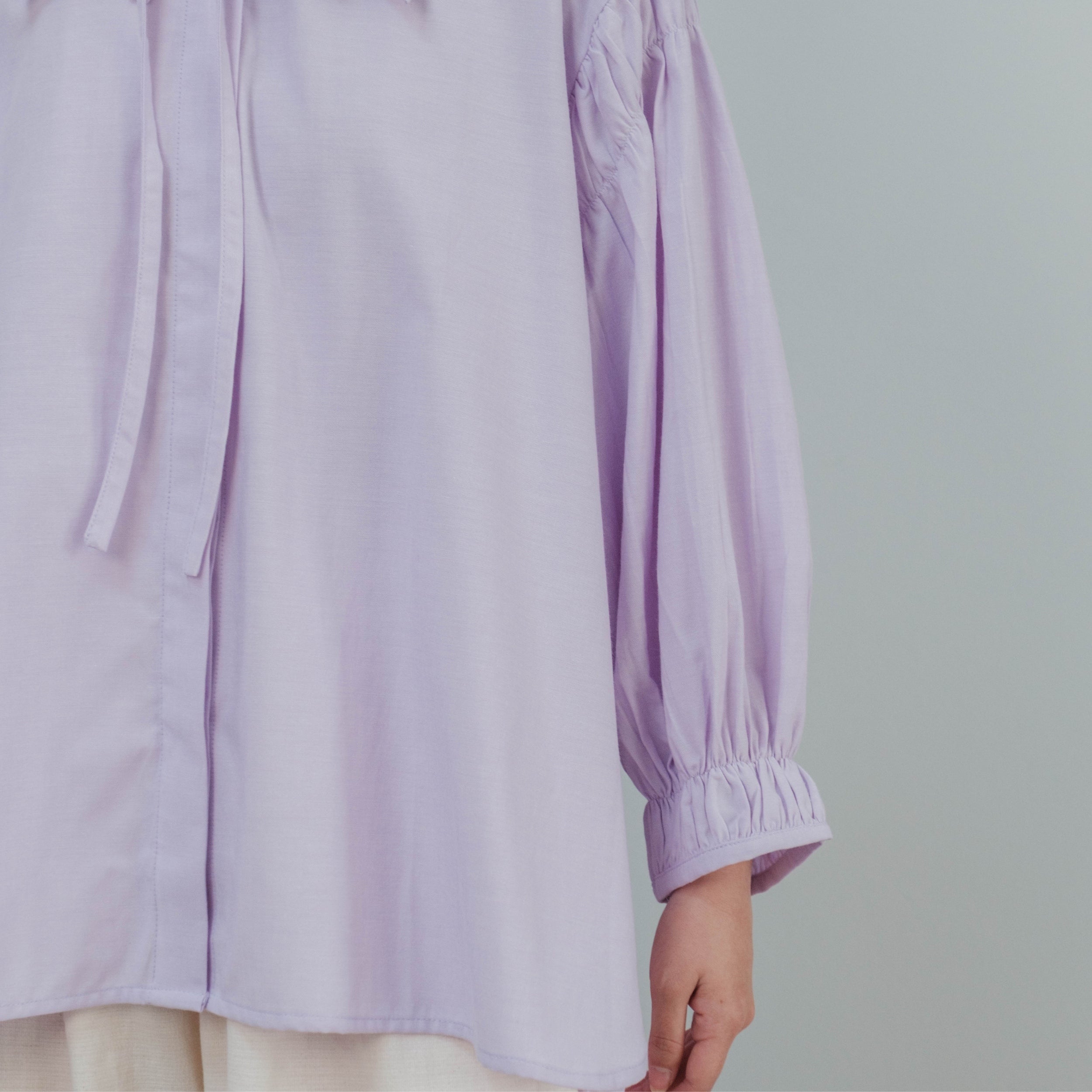 Image of Eclemix Atasan Wanita Casual Loose Fit Puff Sleeve Top Jiyo