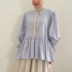 Image of Eclemix Top Lana | Atasan Wanita Blouse Baby Doll Kancing Depan