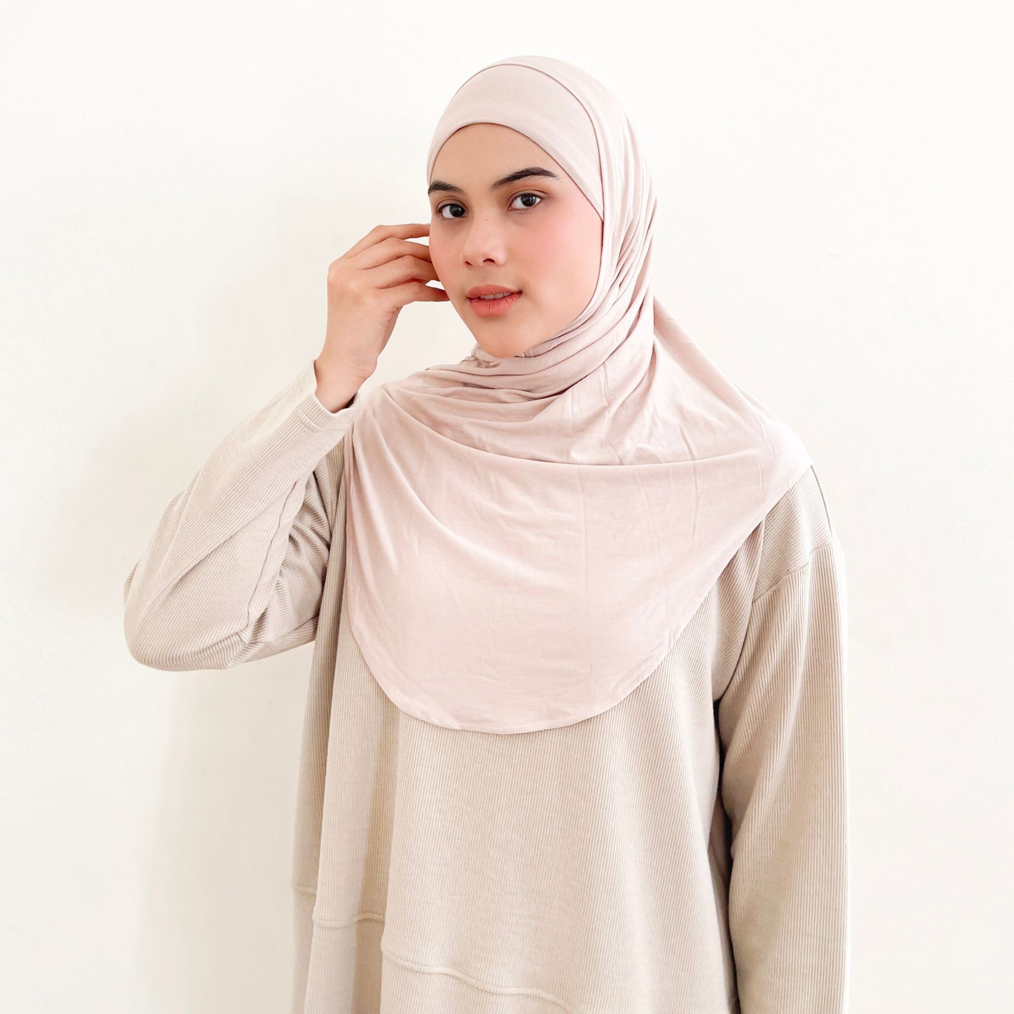 Image of Eclemix - Ruica Hijab Instant Sport Bergo Tencel | Jilbab Sport
