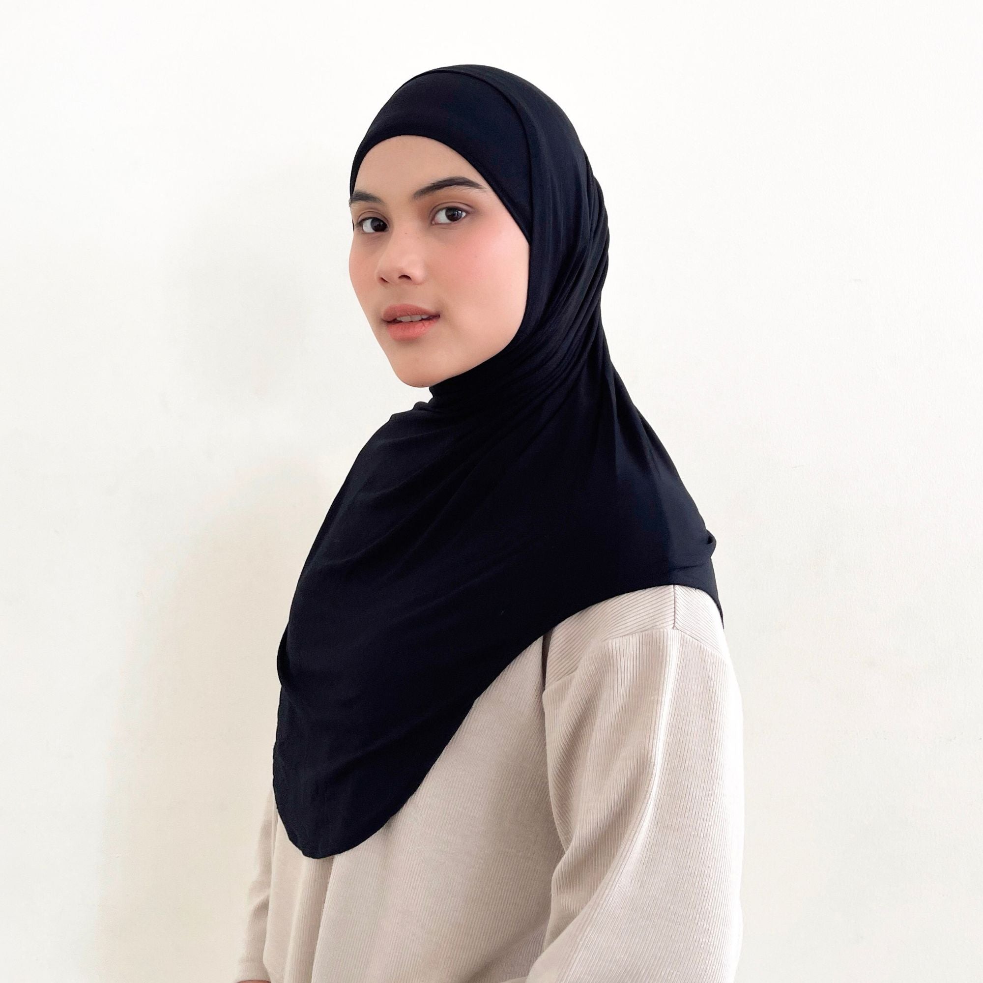 Image of Eclemix - Ruica Hijab Instant Sport Bergo Tencel | Jilbab Sport