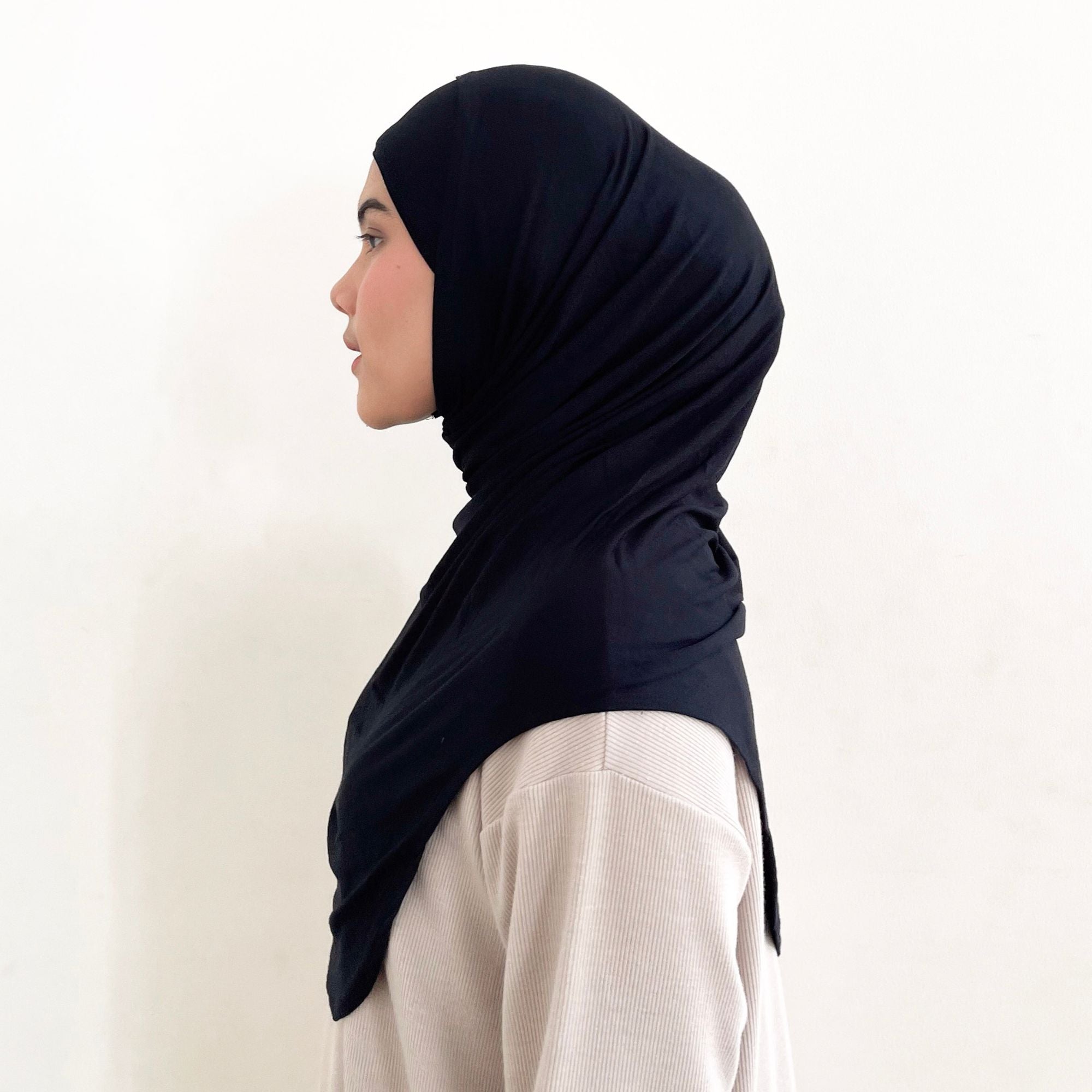 Image of Eclemix - Ruica Hijab Instant Sport Bergo Tencel | Jilbab Sport