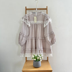 Image of Eclemix Top Nayona | Atasan Wanita Blouse Motif Stripes Renda Daily