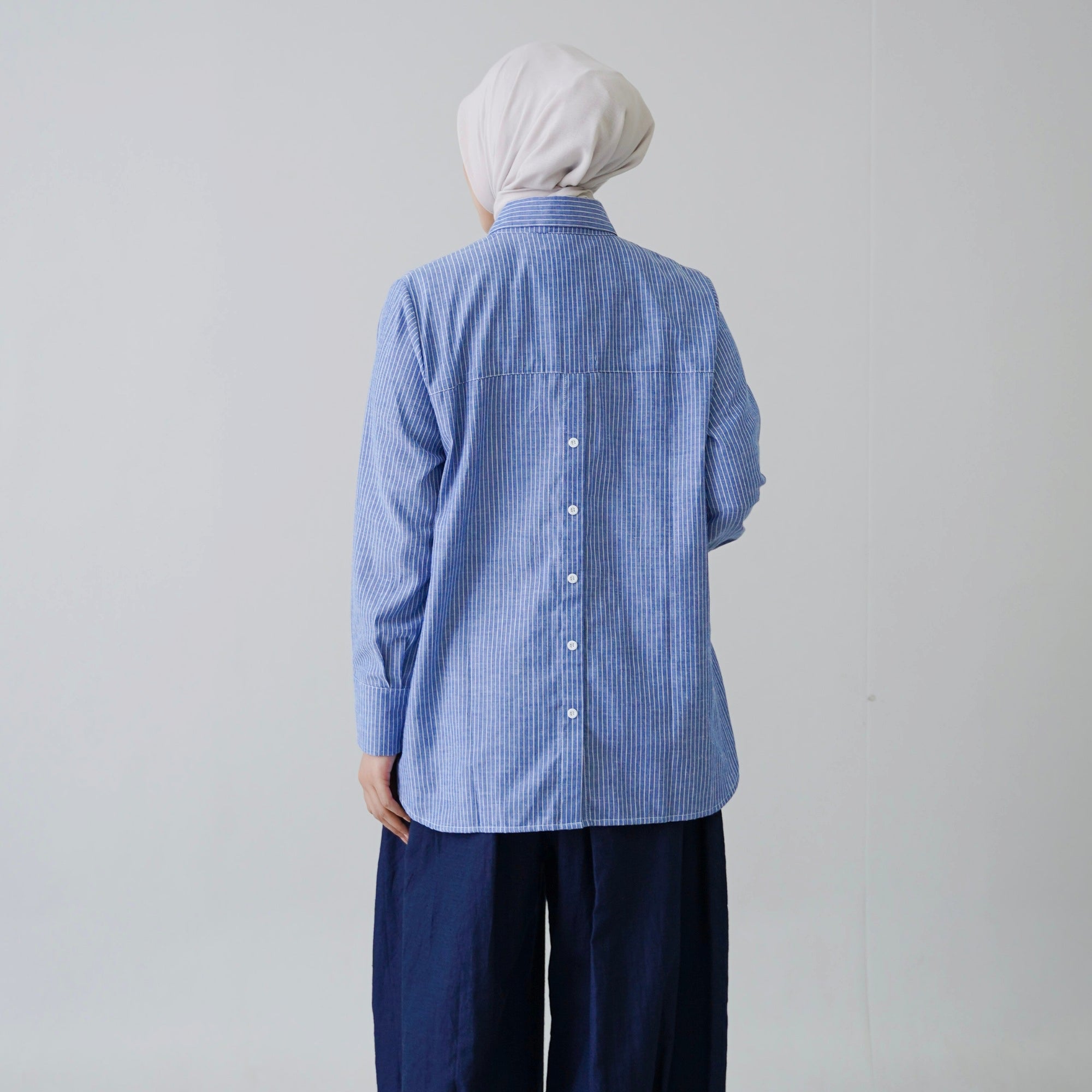Image of Eclemix Top Orio kemeja katun bordir bunga detail bordir bunga