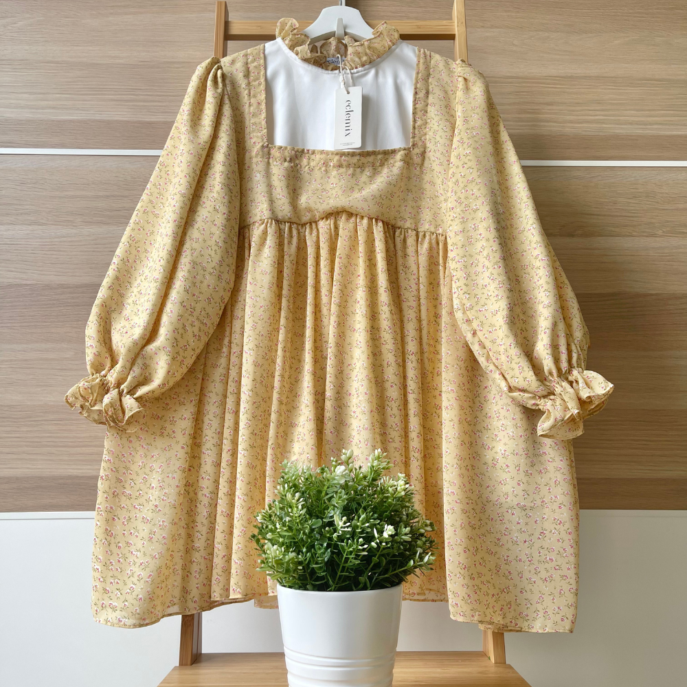Eclemix Top Rula | Atasan Wanita Blouse Baby Doll Vintage