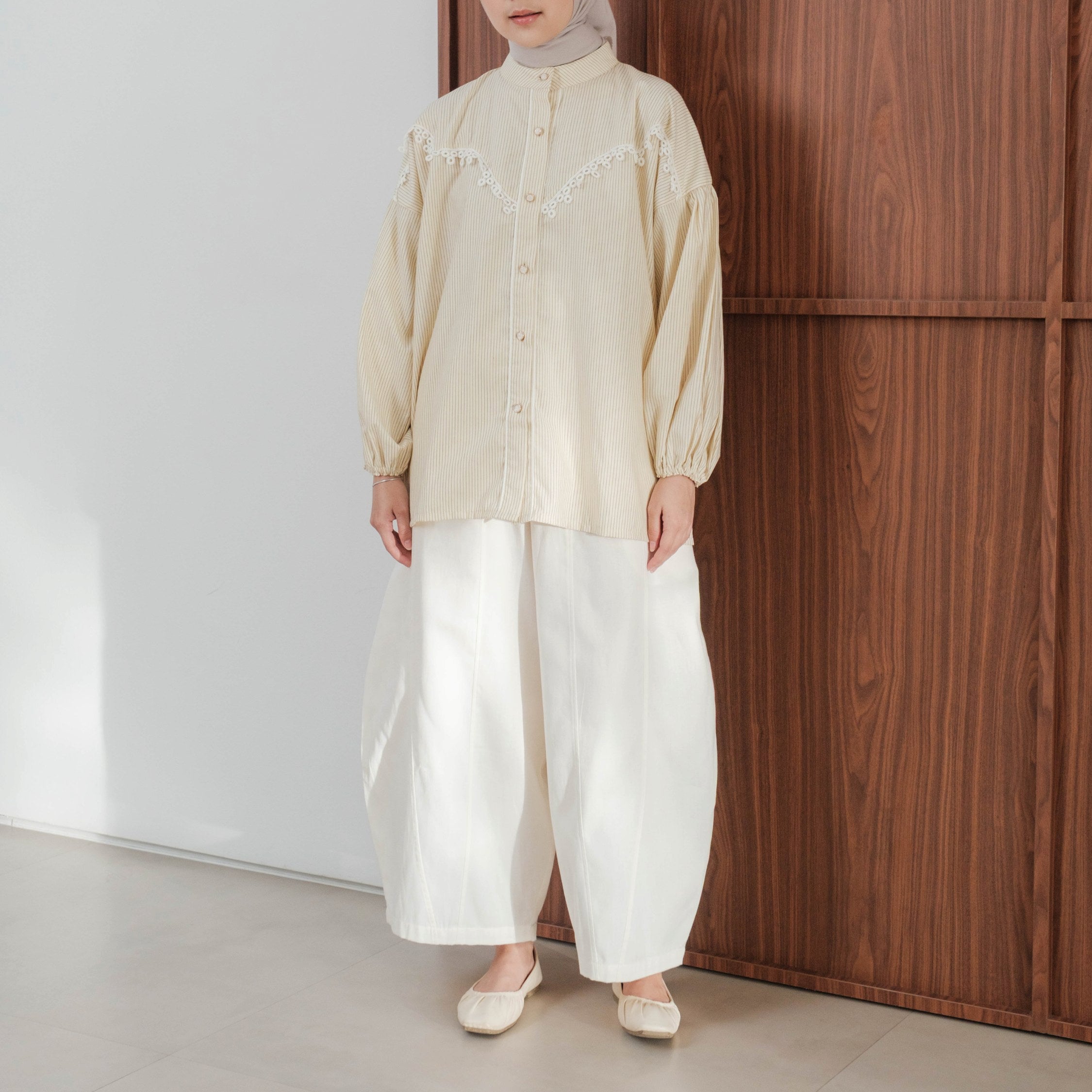 Image of Eclemix Celana Panjang Barrel Wanita Rumi Pants