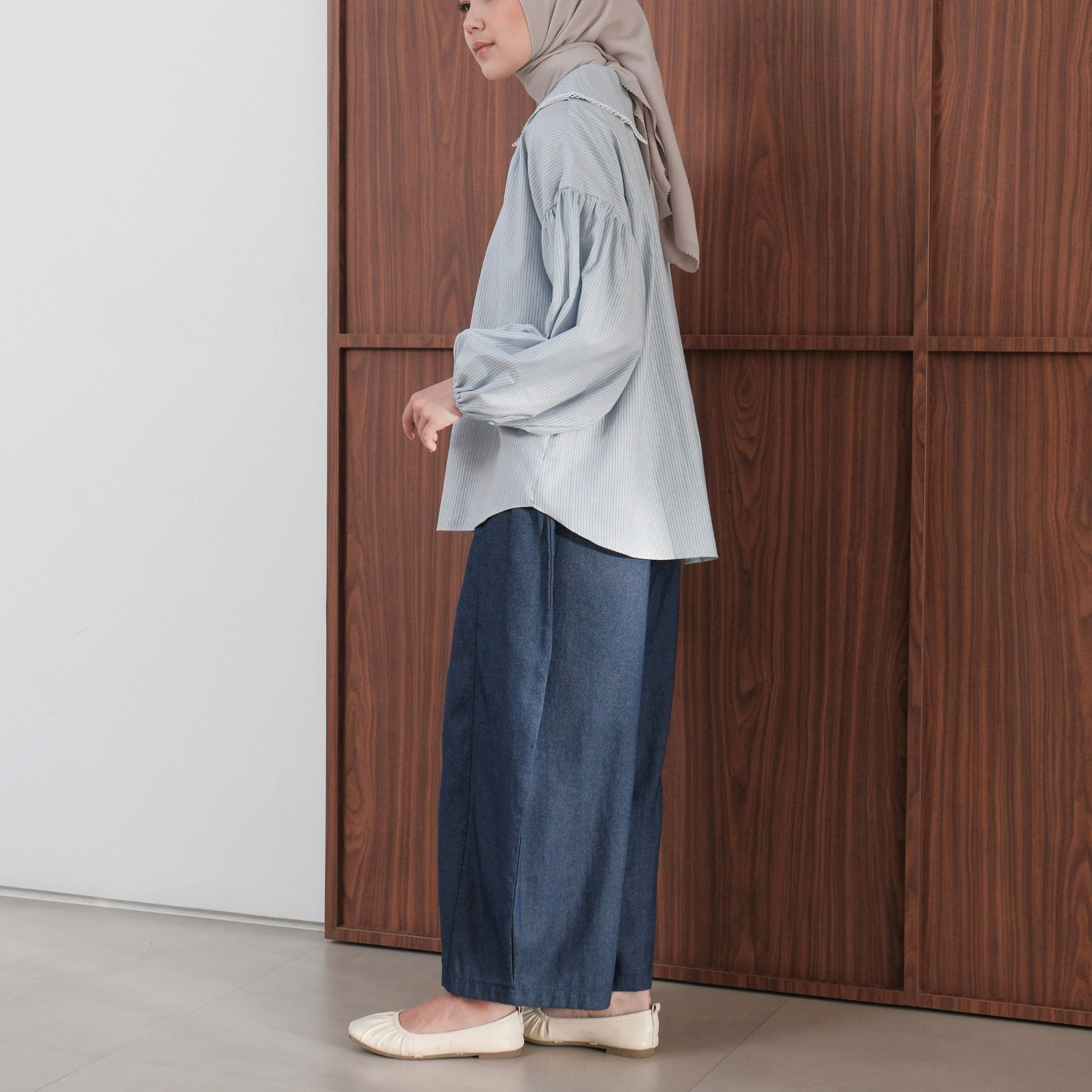 Image of Eclemix Celana Panjang Barrel Wanita Rumi Pants