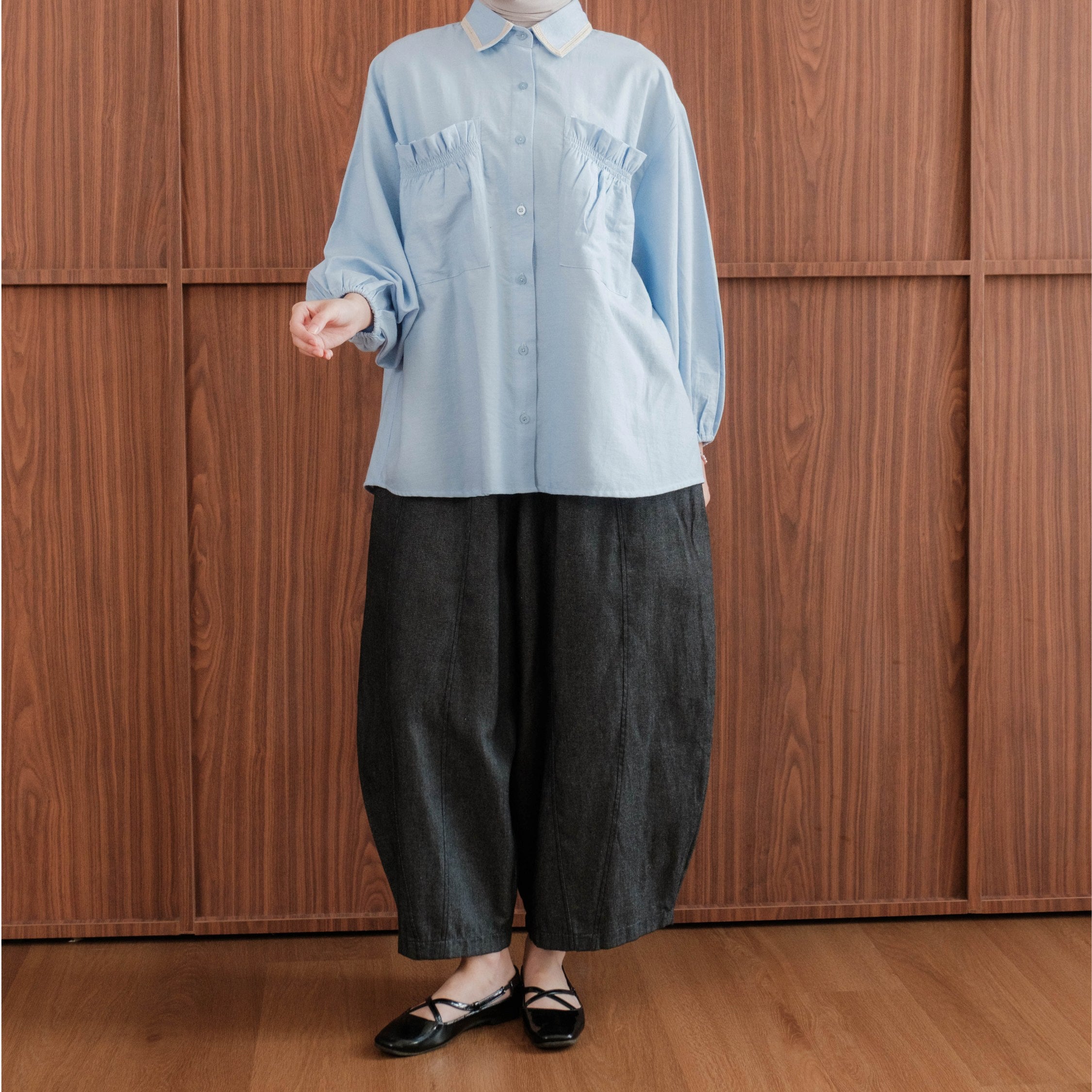 Image of Eclemix Celana Panjang Barrel Wanita Rumi Pants