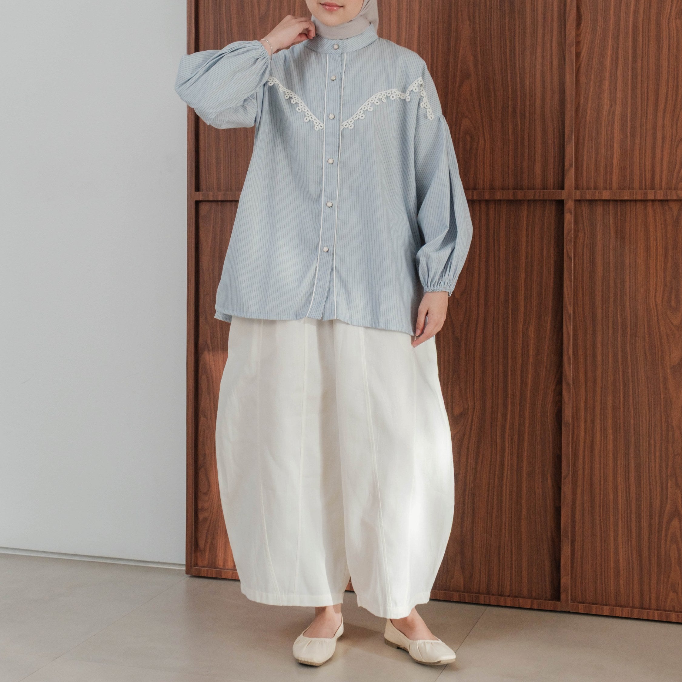 Image of Eclemix Celana Panjang Barrel Wanita Rumi Pants