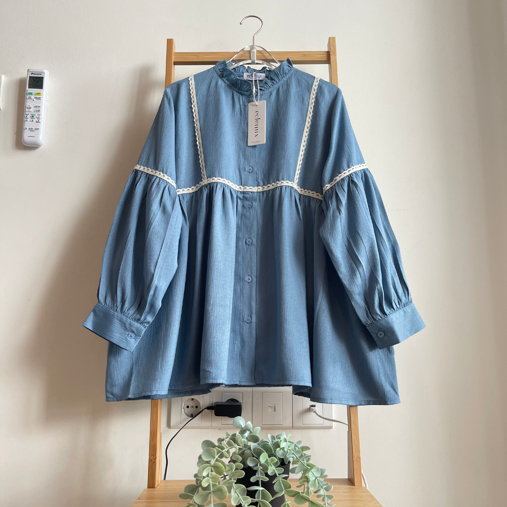 Image of Eclemix Top Sono | Atasan Wanita Blouse Polos Casual Shirt