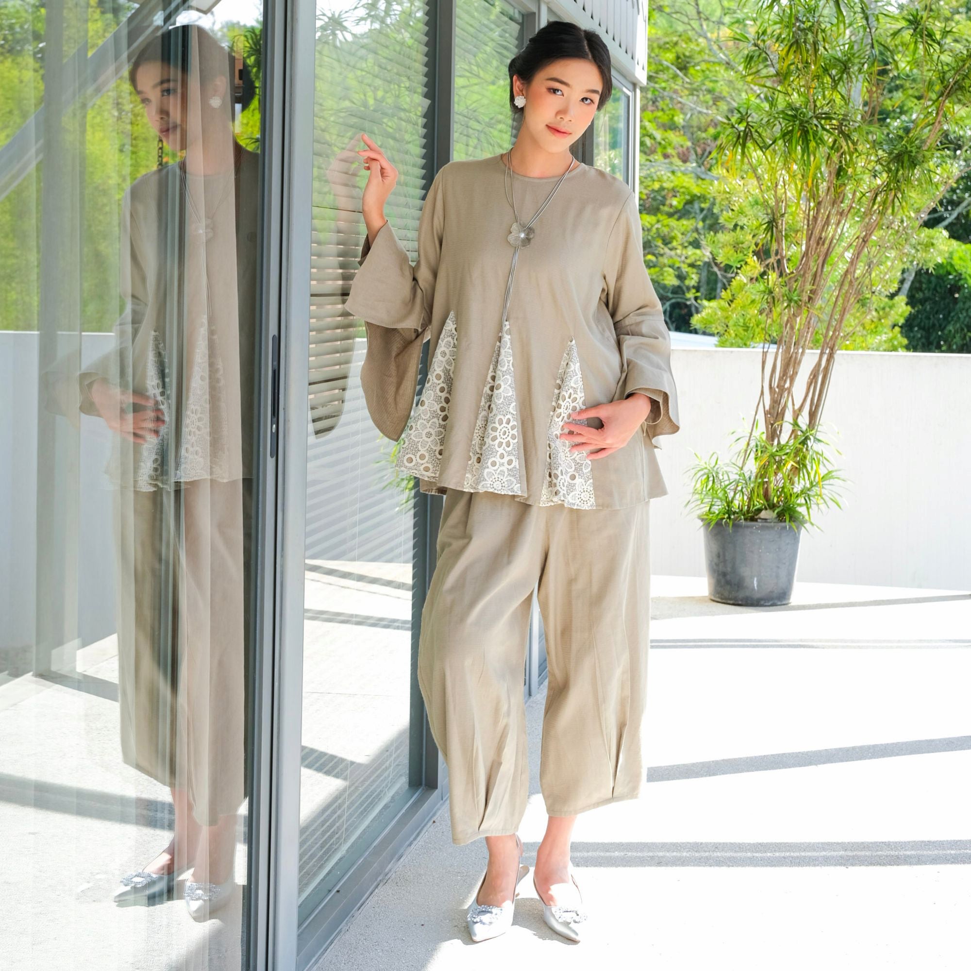 Image of Eclemix Pants Tala | Celana Panjang Wanita Loose Wide Premium