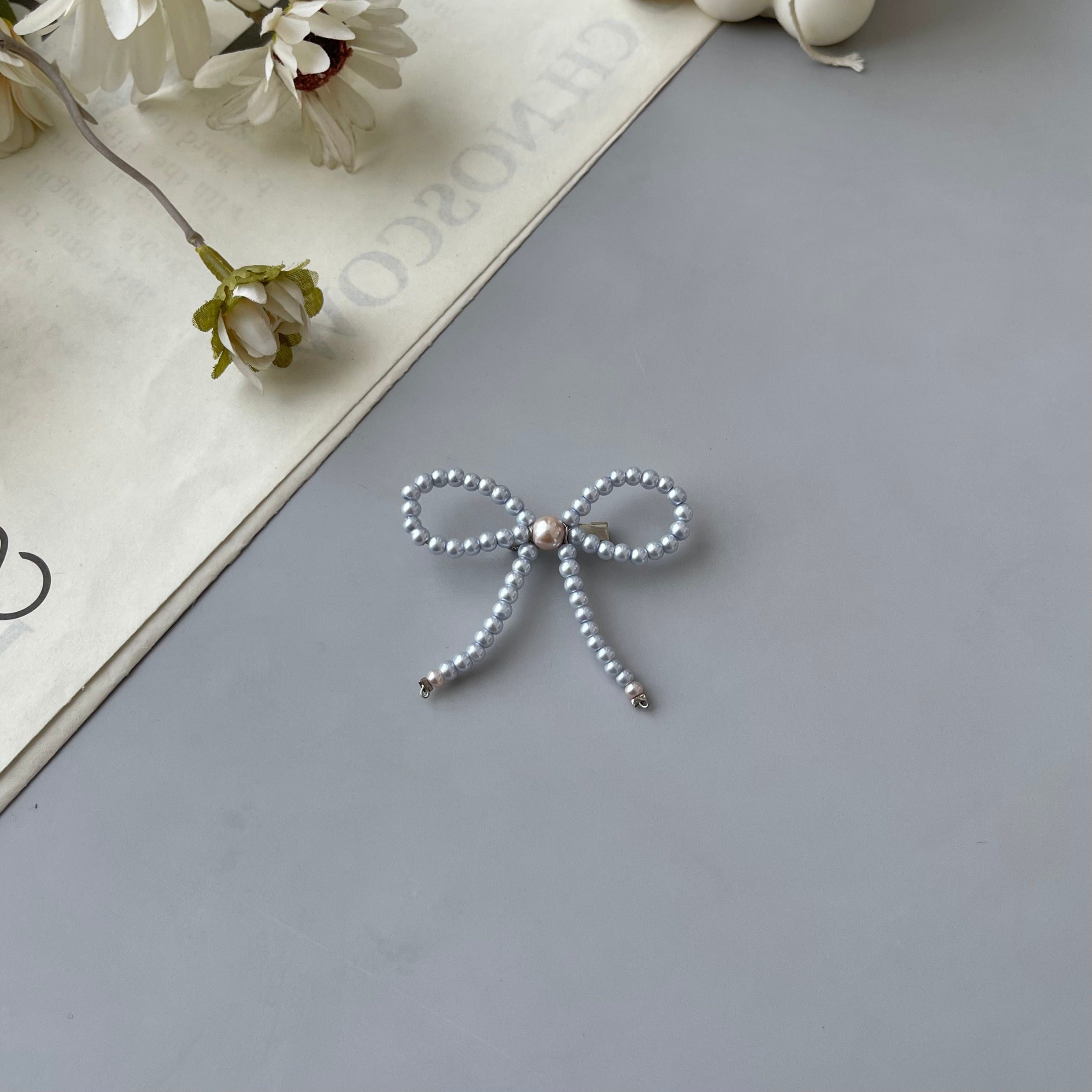 Image of Eclemix Brooch Bowknot |  Bros Mutiara Pita Coquette