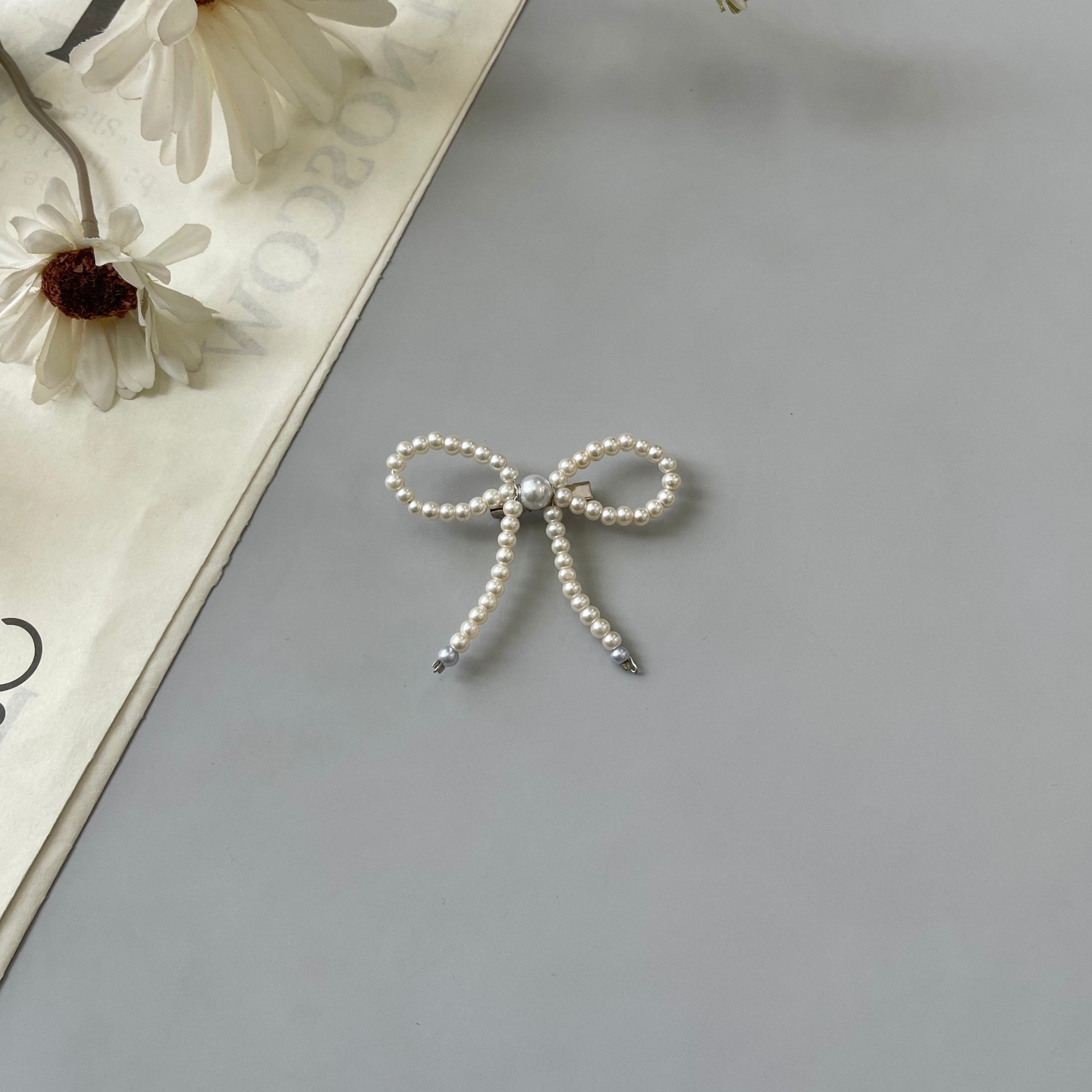 Image of Eclemix Brooch Bowknot |  Bros Mutiara Pita Coquette