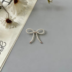 Image of Eclemix Brooch Bowknot |  Bros Mutiara Pita Coquette