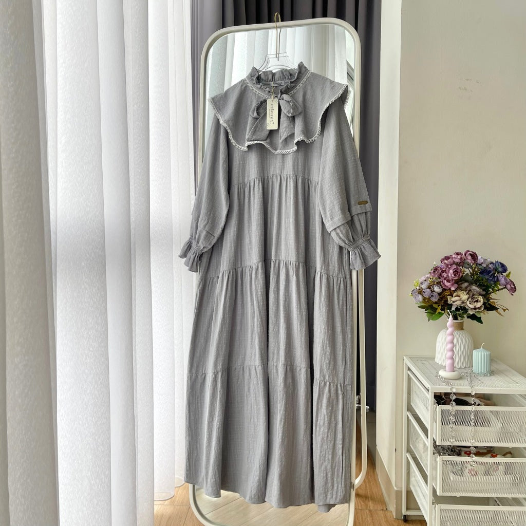 Eclemix Dress Calunia | Gamis Wanita Polos Mewah